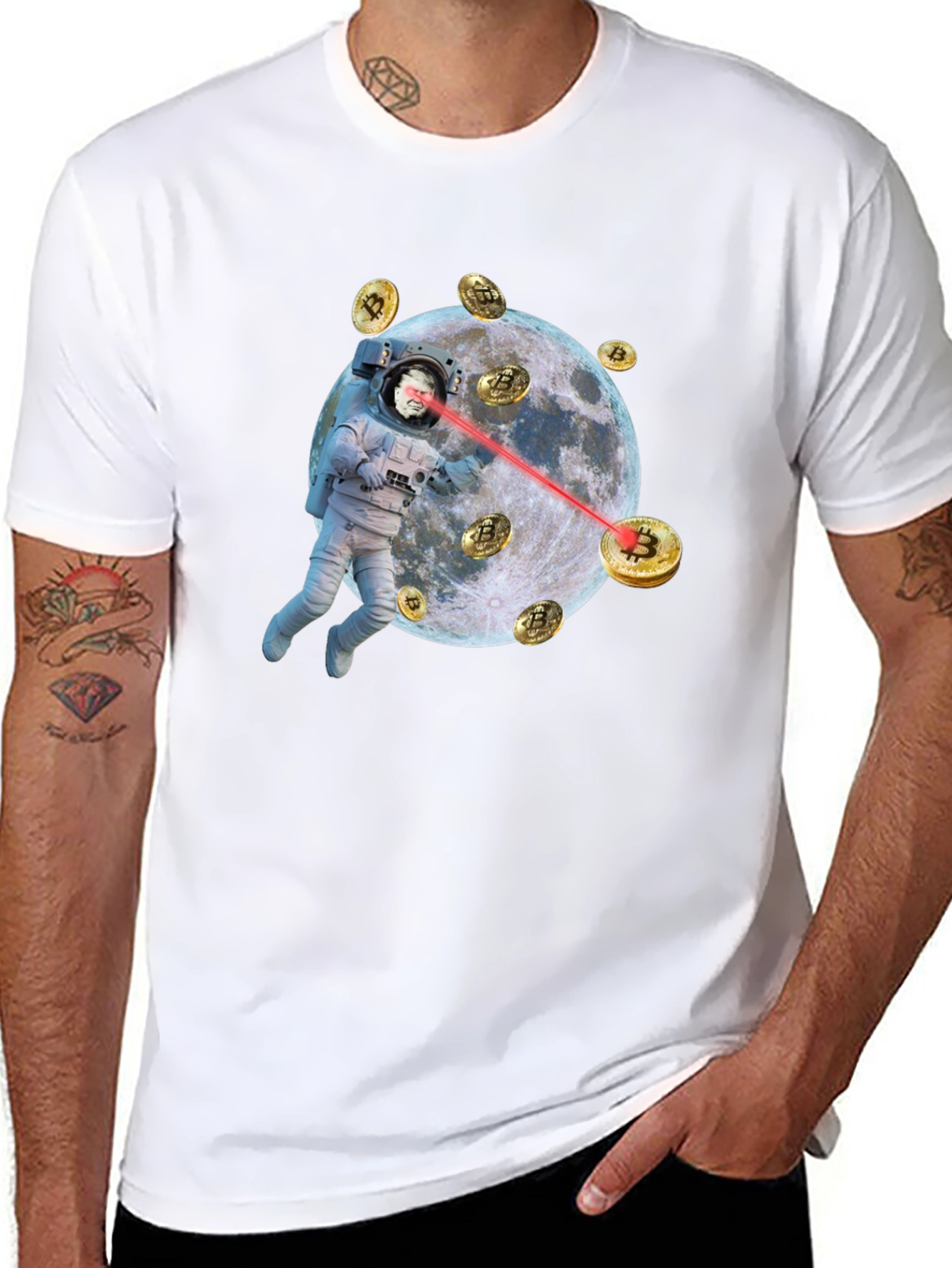 Bitcoin Astronaut T-Shirt - Crypto to the Moon!