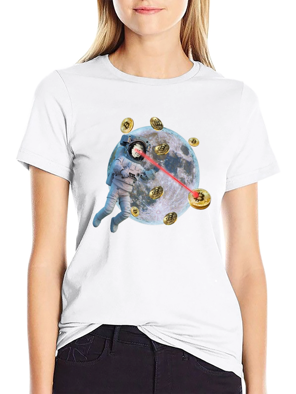 Bitcoin Astronaut T-Shirt - Crypto to the Moon!