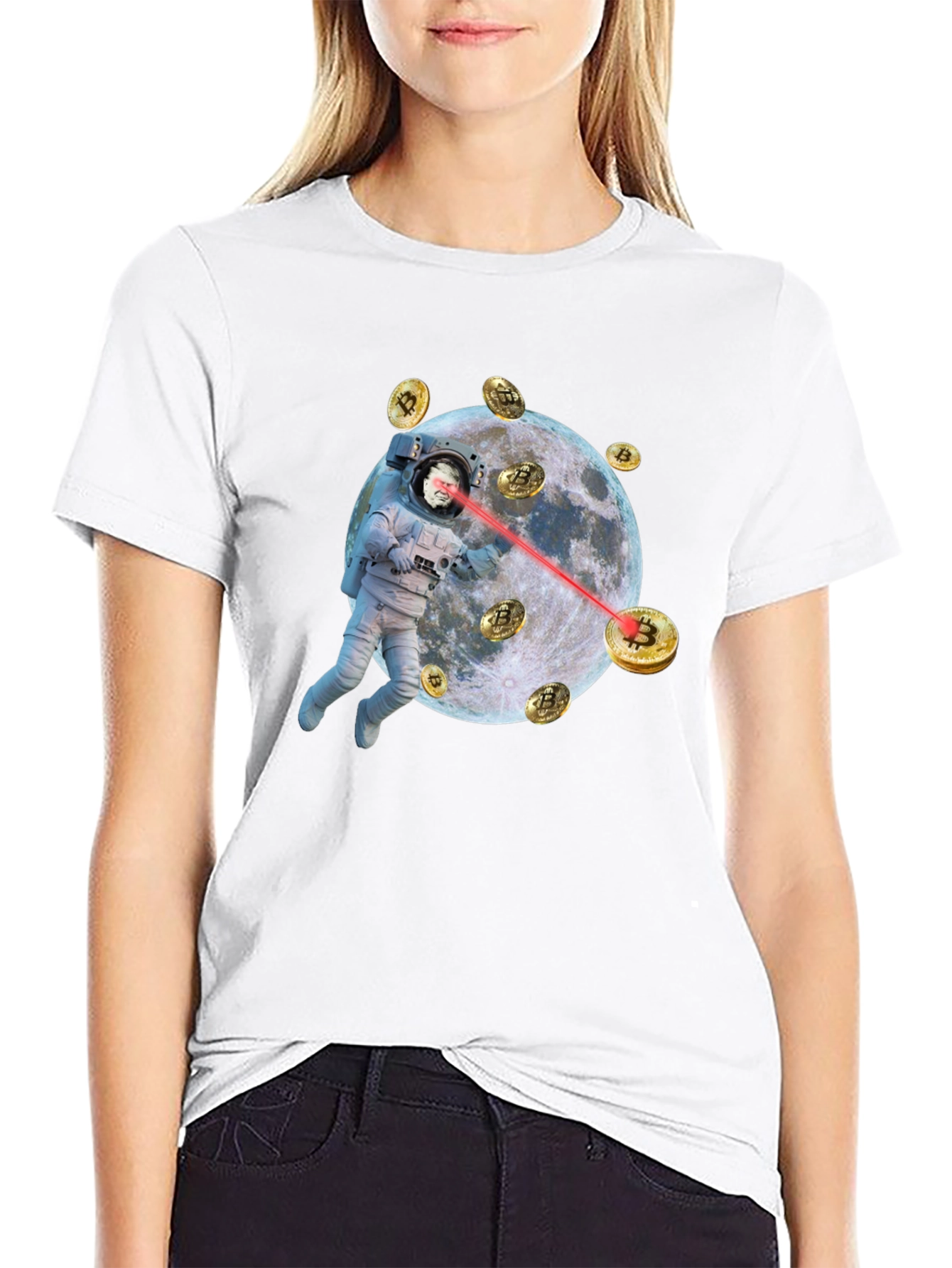 Bitcoin Astronaut T-Shirt - Crypto to the Moon!