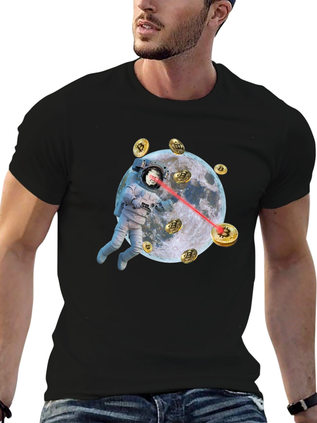 Bitcoin Astronaut T-Shirt - Crypto to the Moon!
