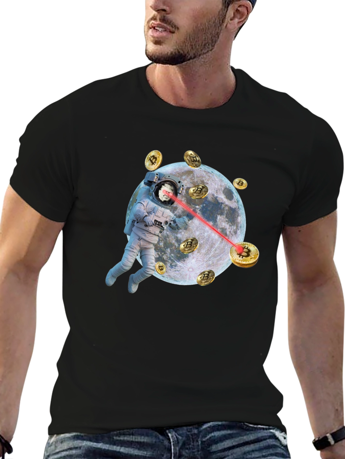Bitcoin Astronaut T-Shirt - Crypto to the Moon!