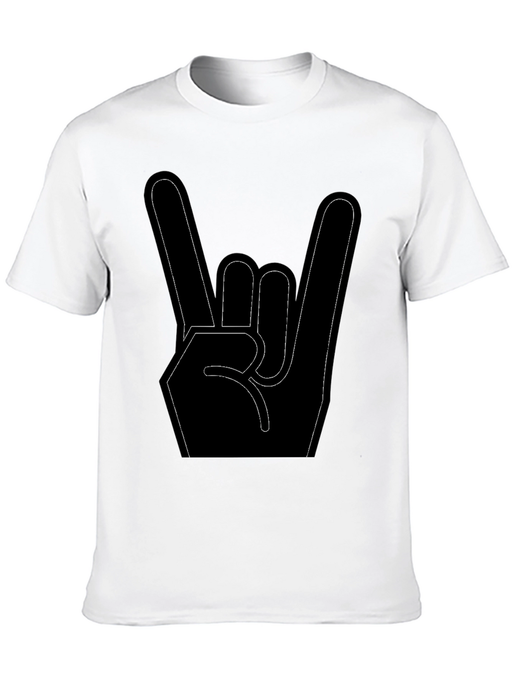 Rock On Hand Sign Graphic T-Shirt