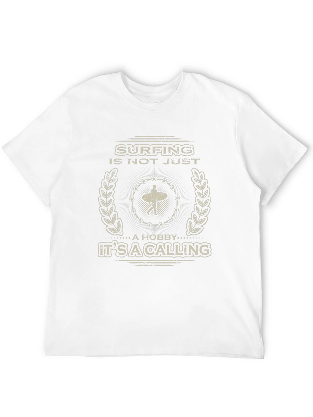 Surfing is a Calling Graphic Tee - Black