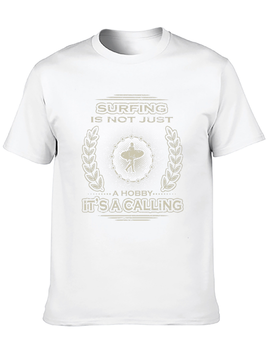 Surfing is a Calling Graphic Tee - Black