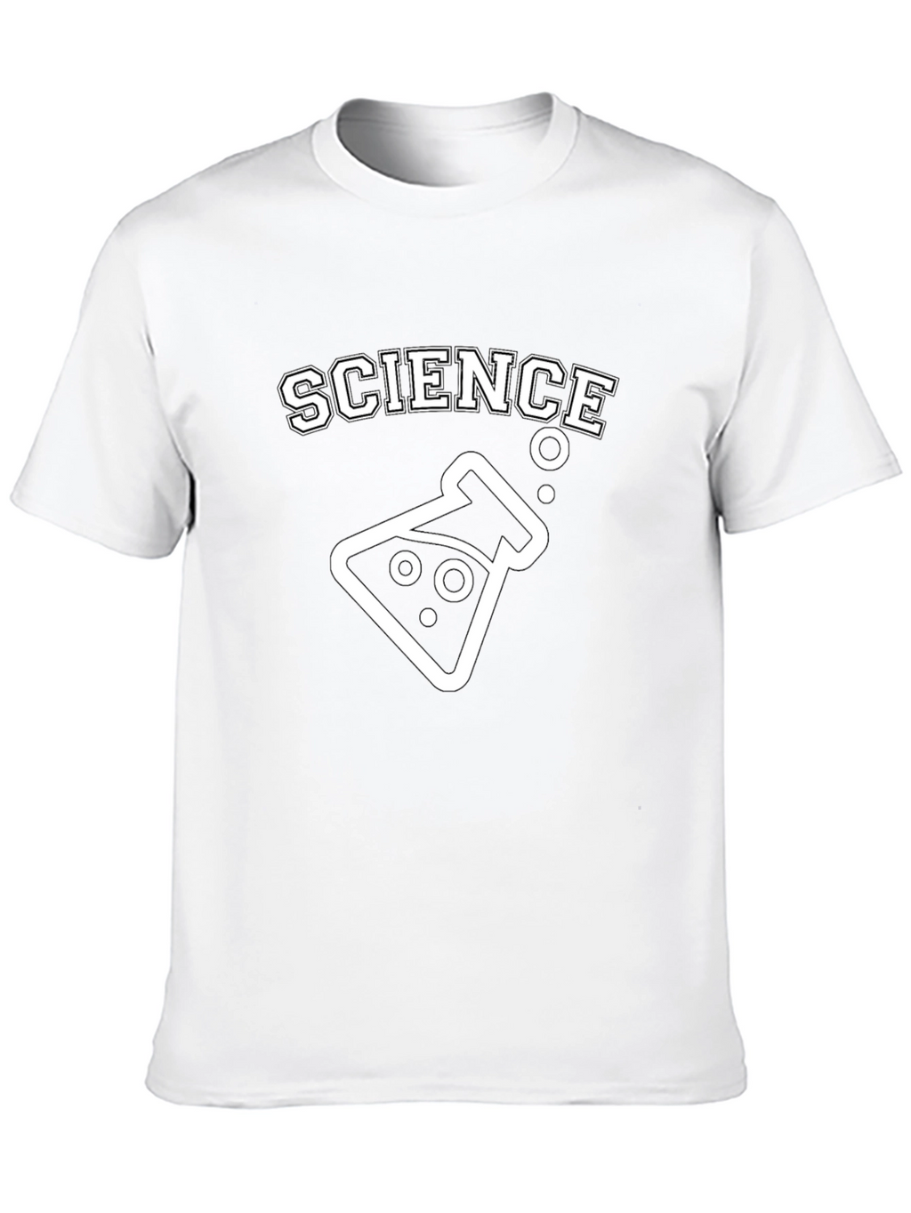 Science Beaker Graphic T-Shirt - Black