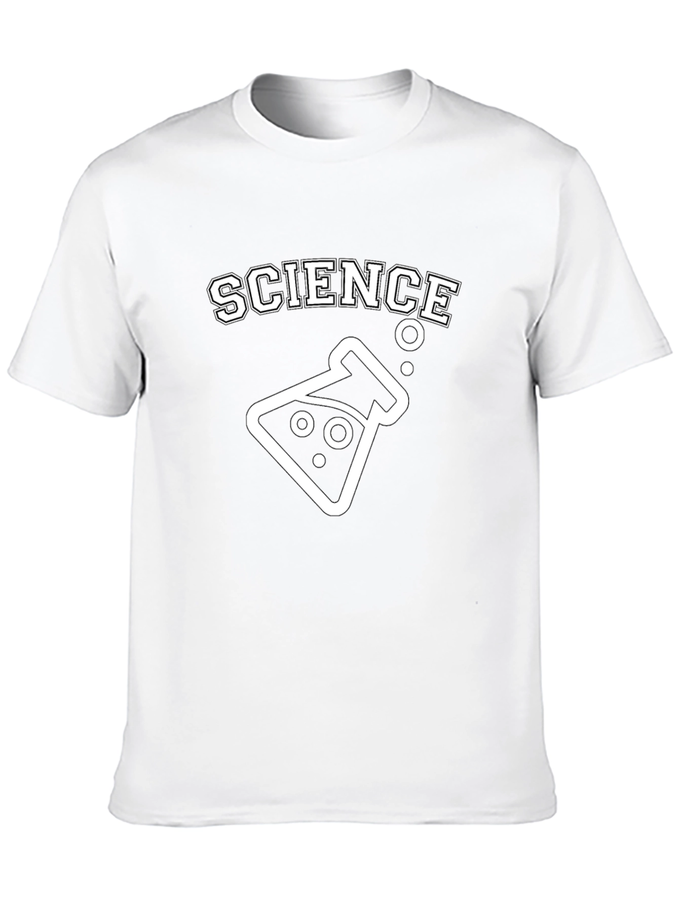 Science Beaker Graphic T-Shirt - Black