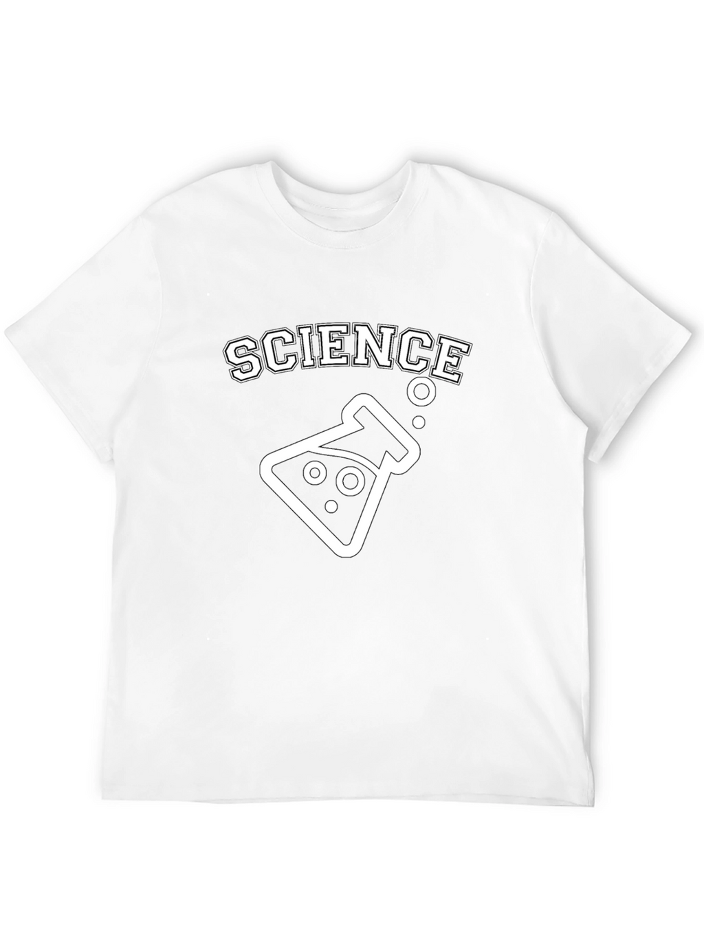 Science Beaker Graphic T-Shirt - Black