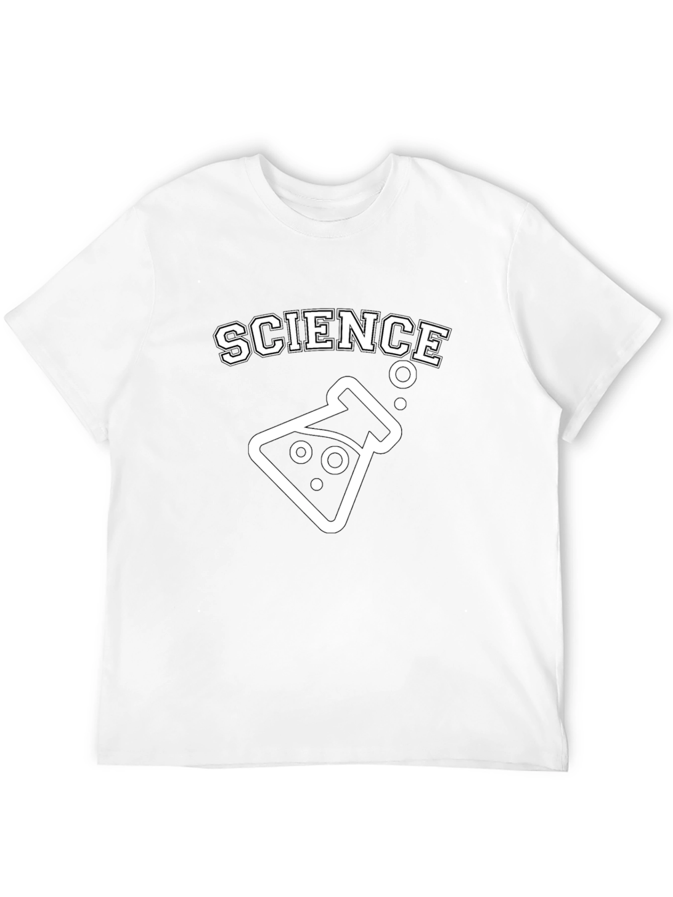 Science Beaker Graphic T-Shirt - Black