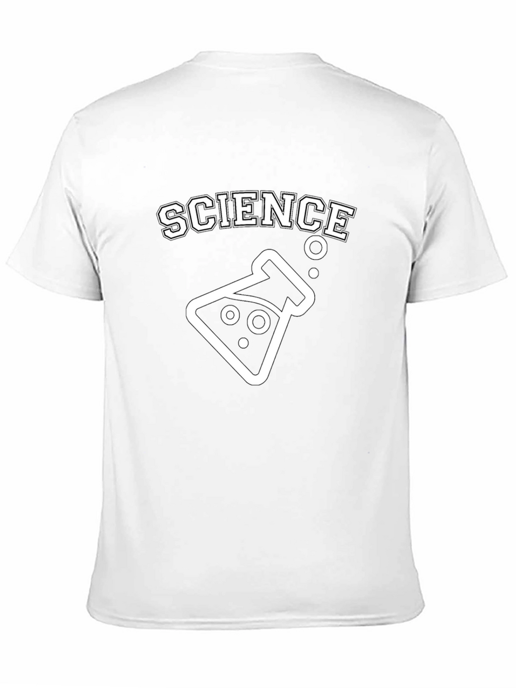 Science Beaker Graphic T-Shirt - Black