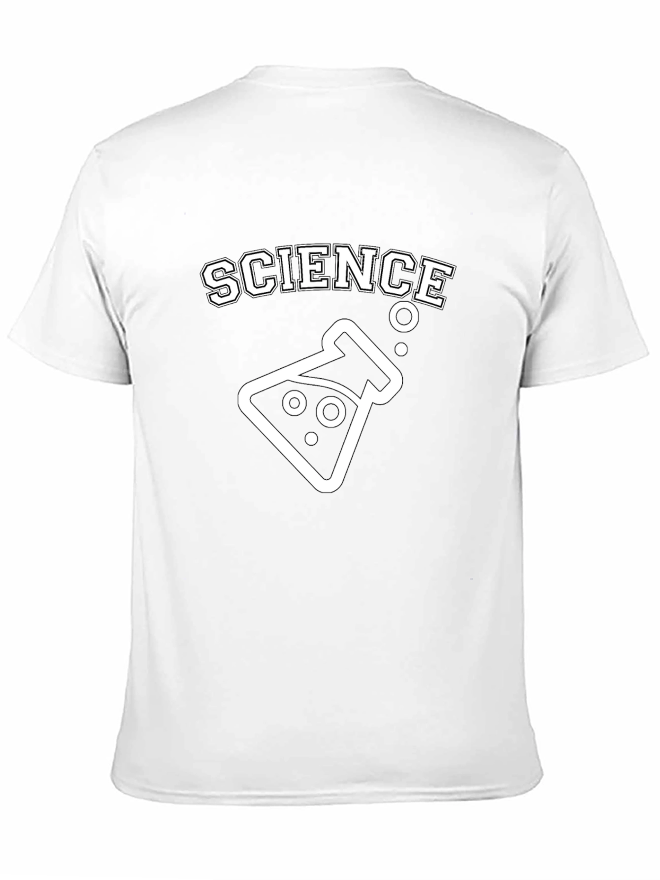 Science Beaker Graphic T-Shirt - Black