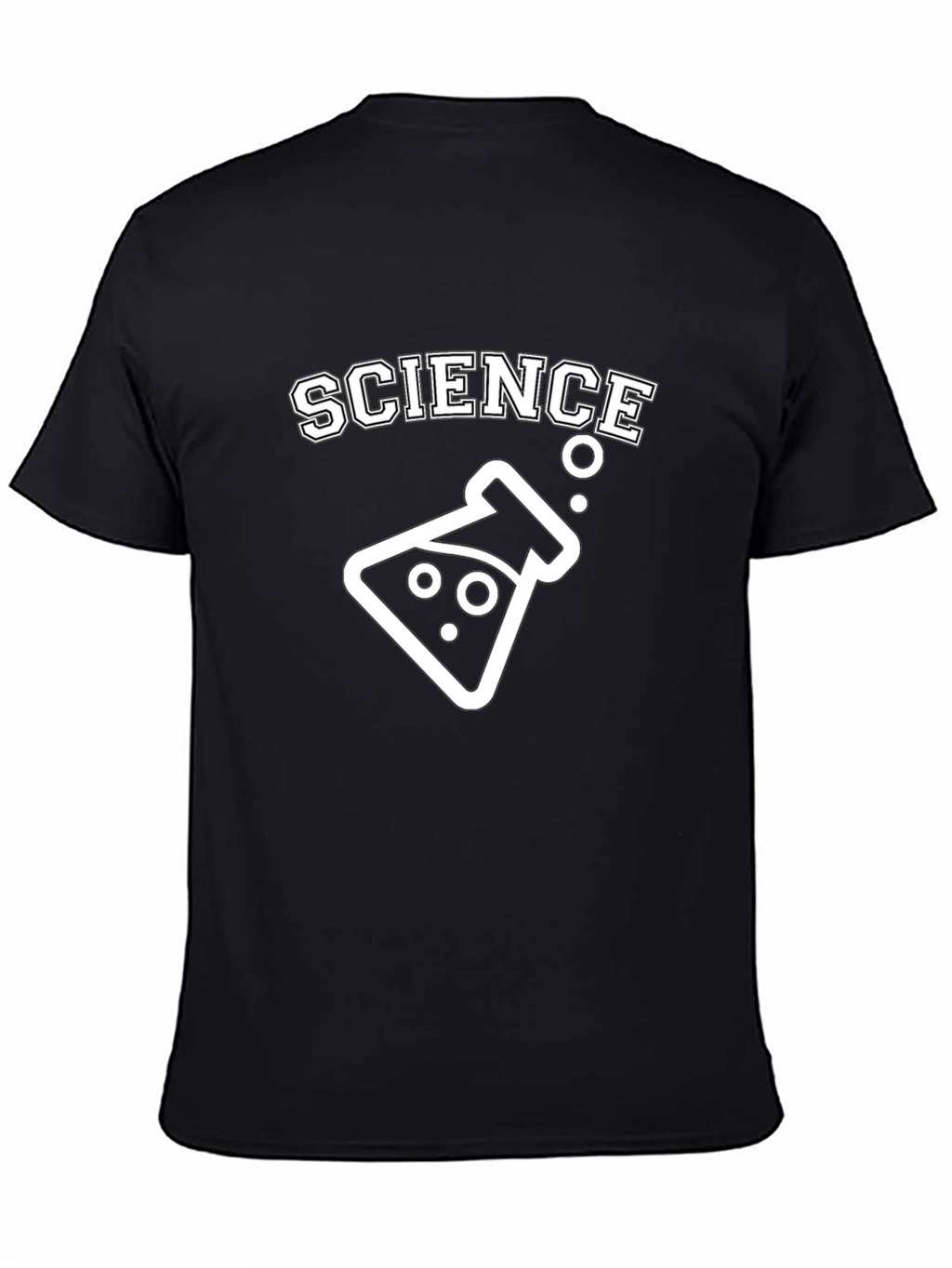 Science Beaker Graphic T-Shirt - Black