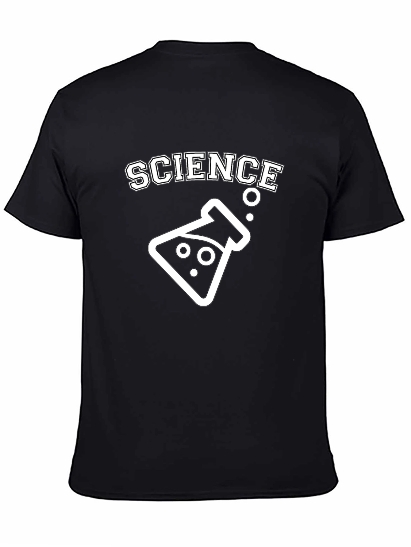 Science Beaker Graphic T-Shirt - Black
