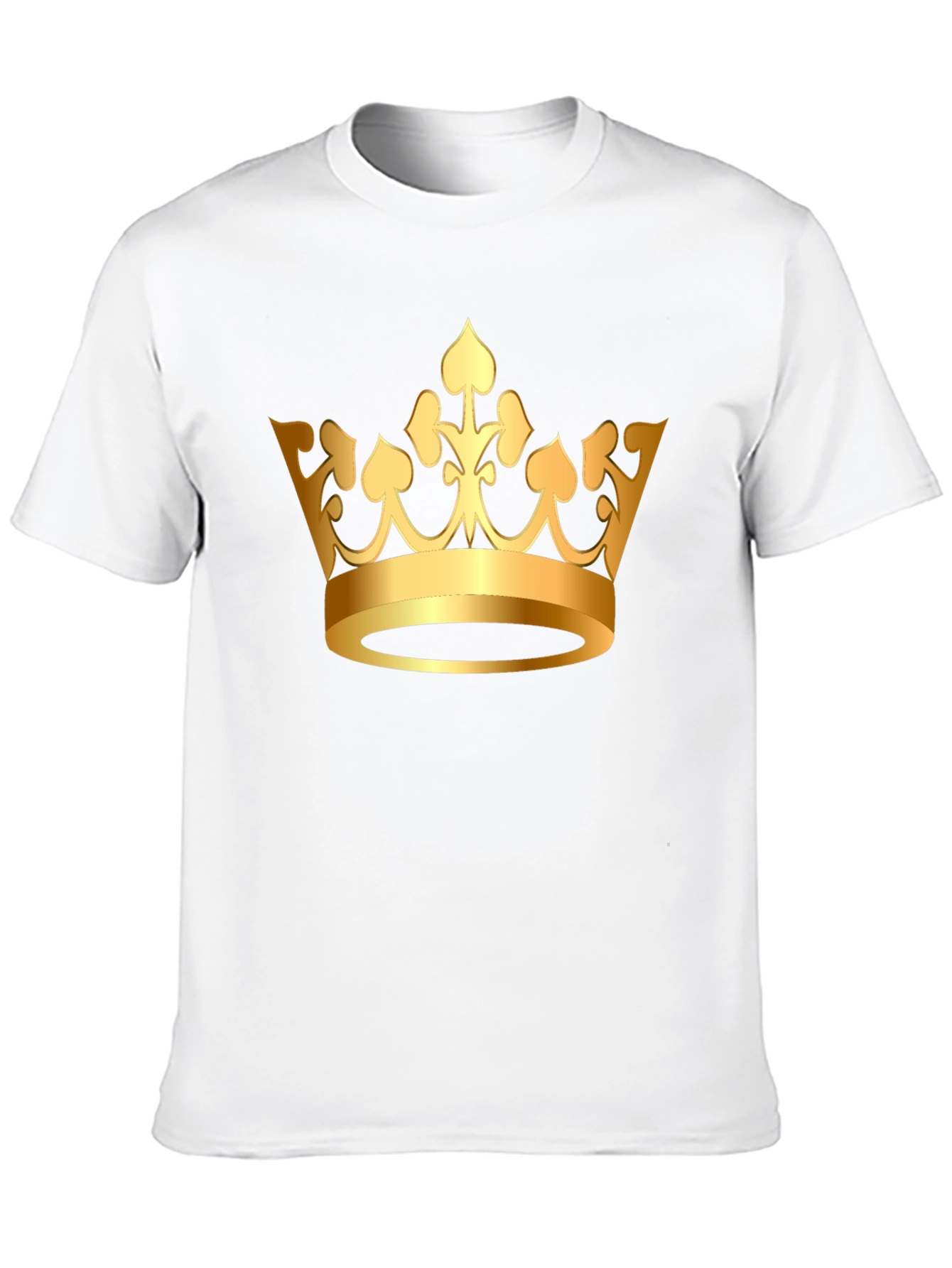 Golden Crown Graphic Tee - Classic Black T-Shirt