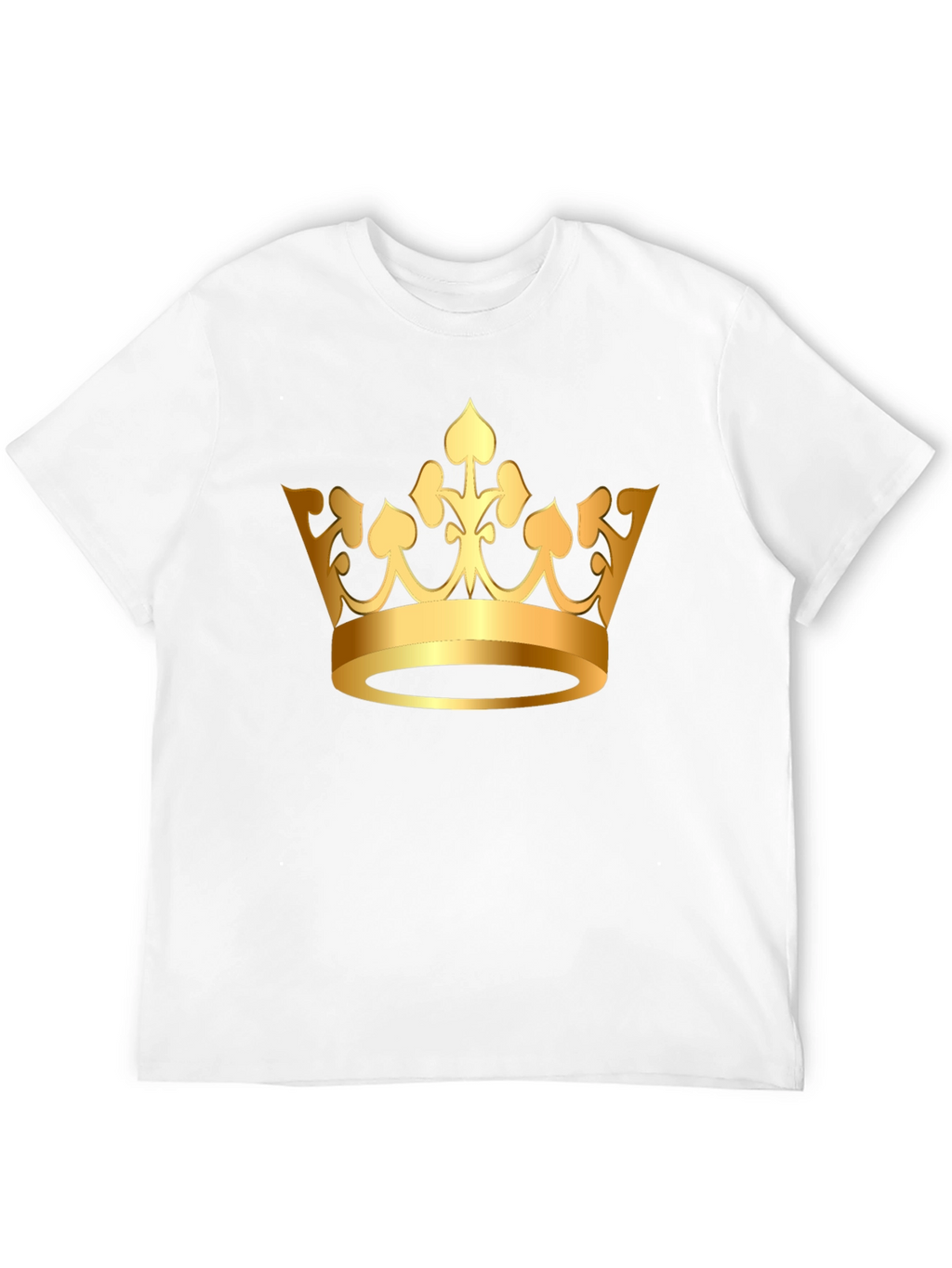 Golden Crown Graphic Tee - Classic Black T-Shirt