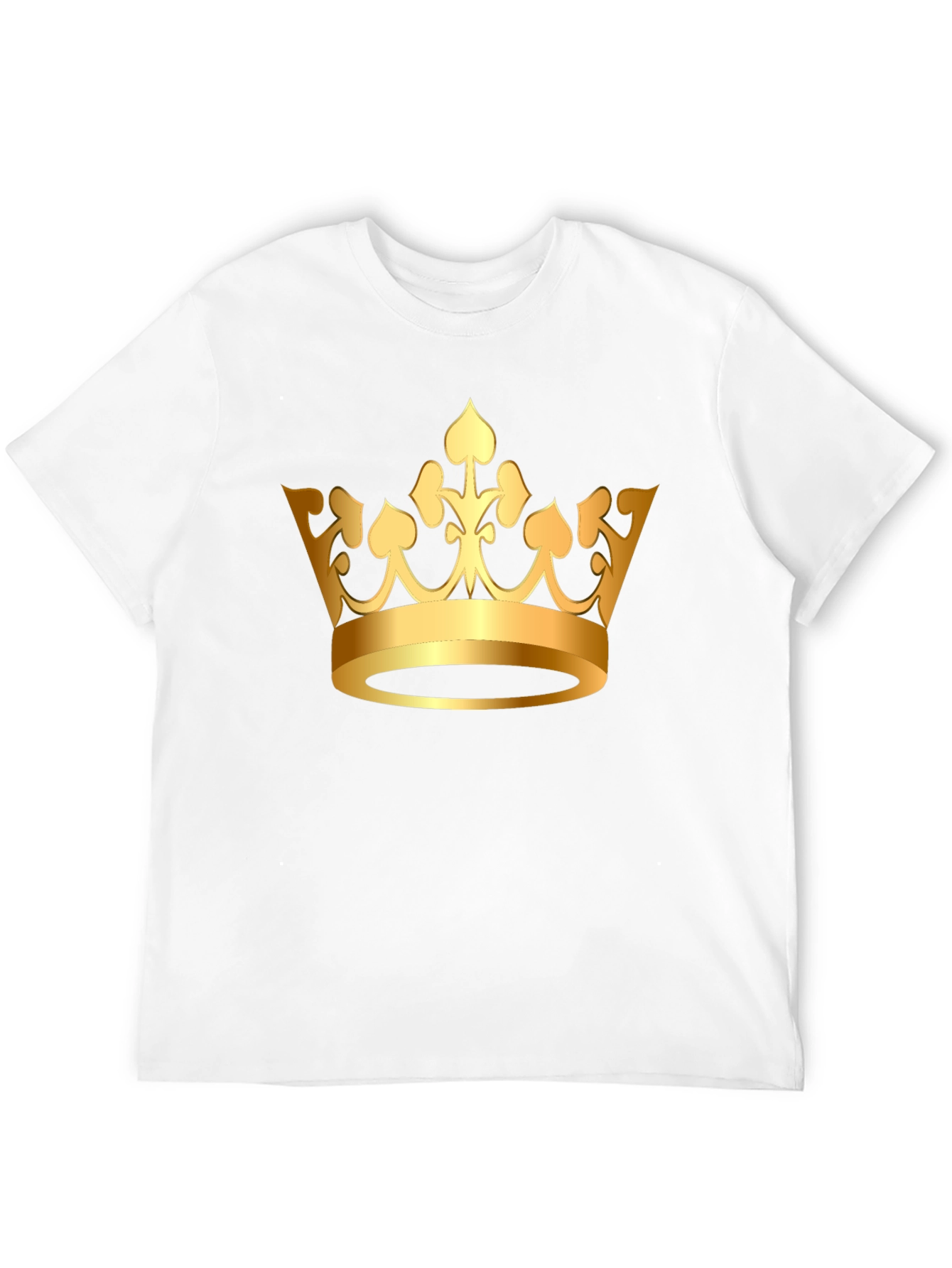 Golden Crown Graphic Tee - Classic Black T-Shirt
