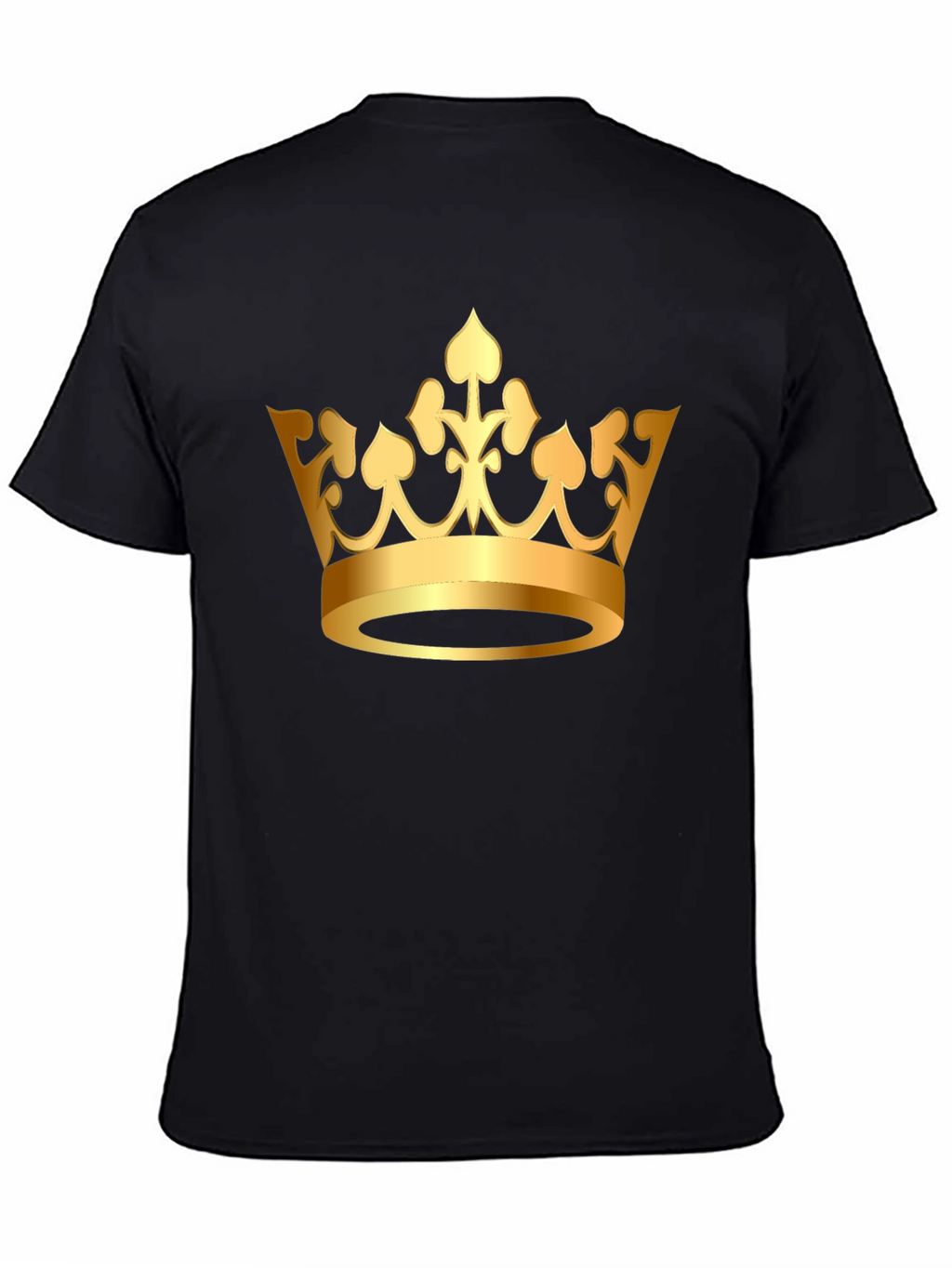 Golden Crown Graphic Tee - Classic Black T-Shirt
