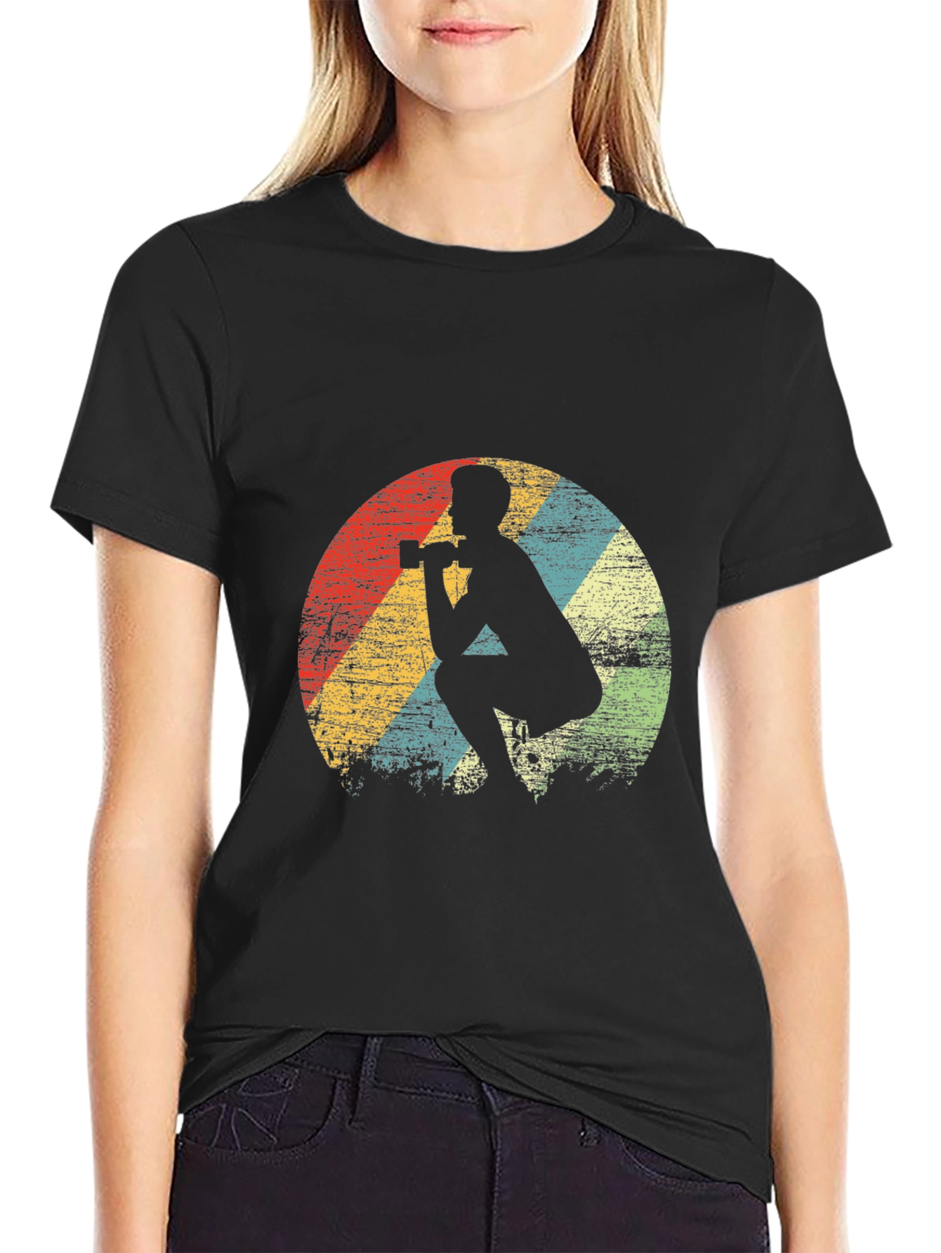 Retro Gym T-Shirt - Vintage Weightlifting Design