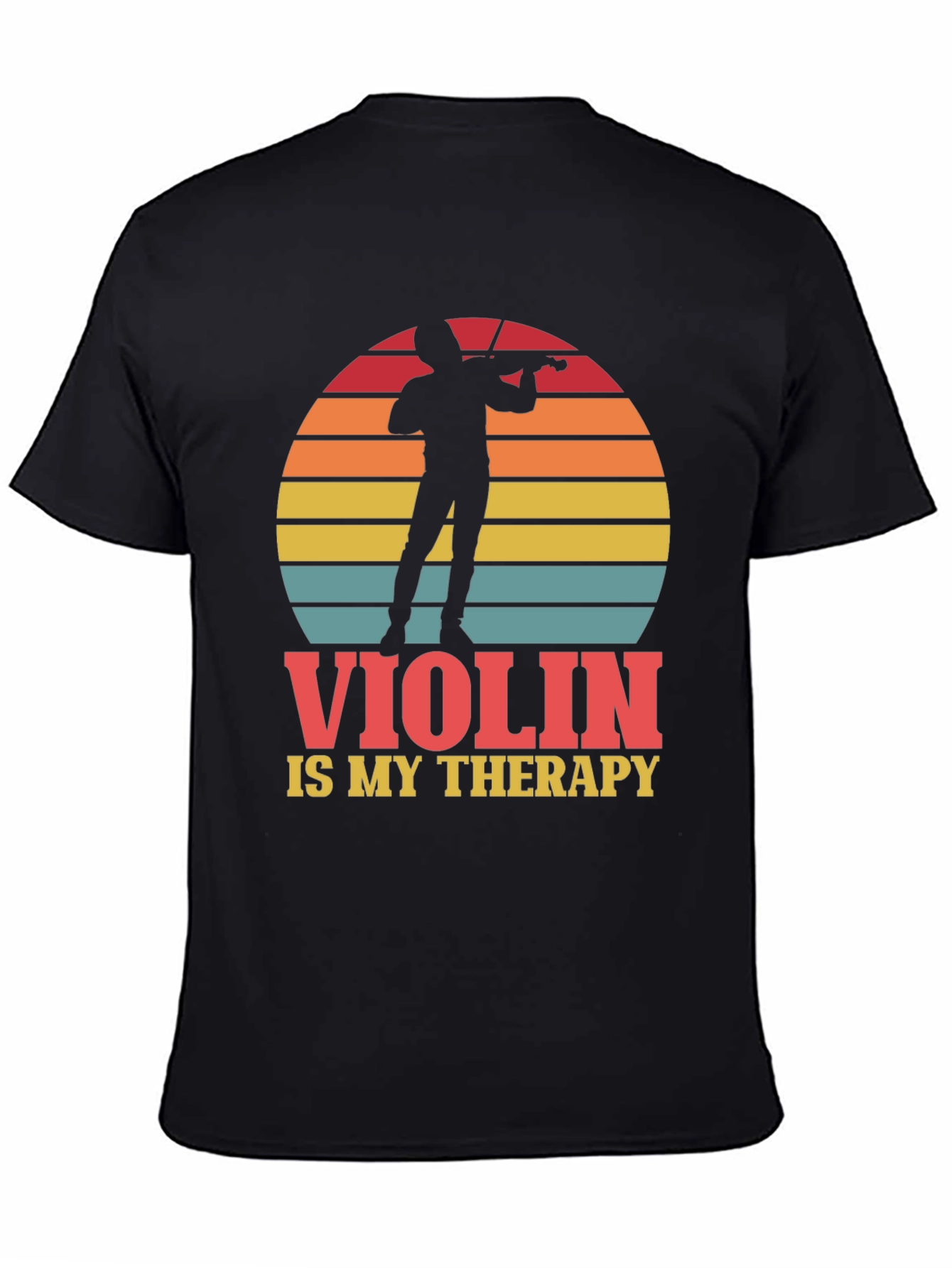 Violin is My Therapy Graphic Tee - Music Lover Shirt