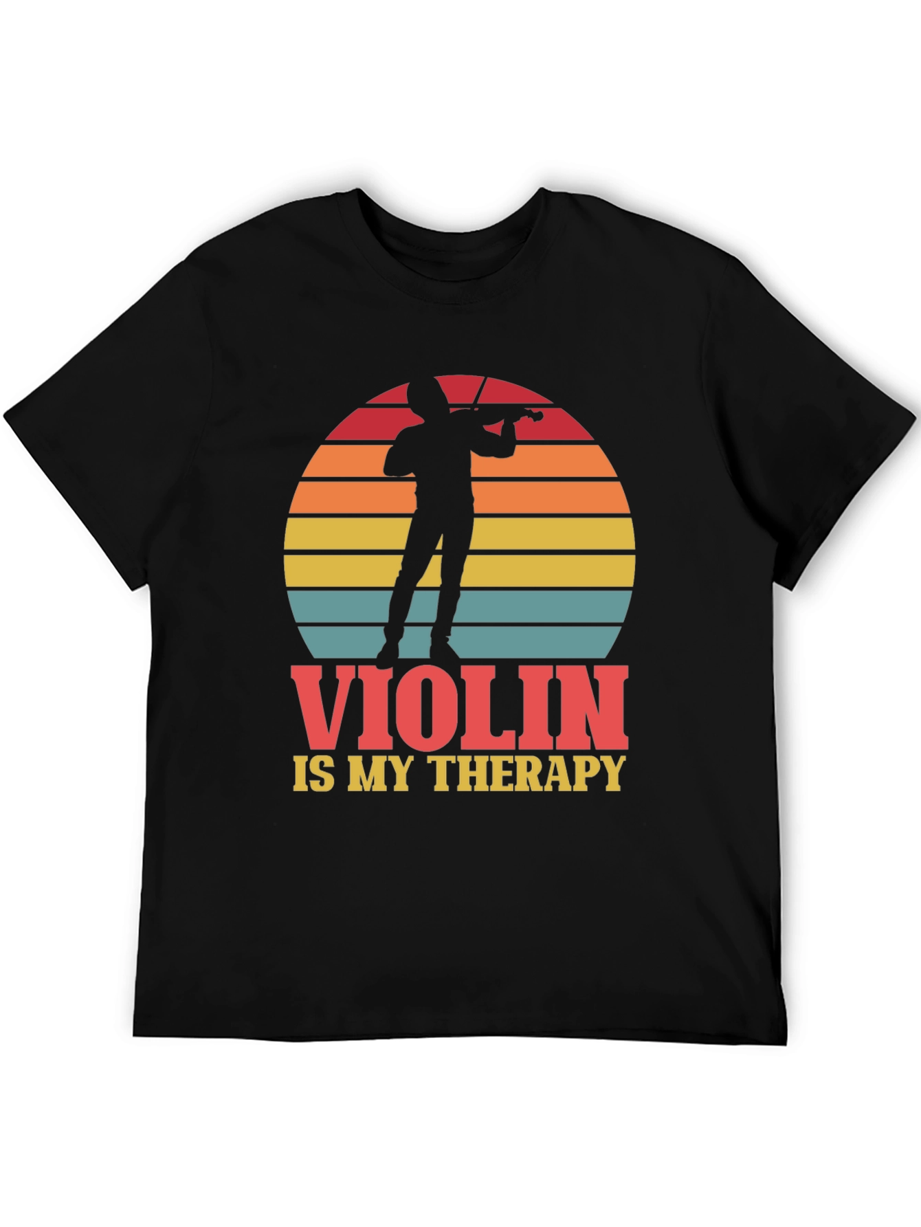 Violin is My Therapy Graphic Tee - Music Lover Shirt