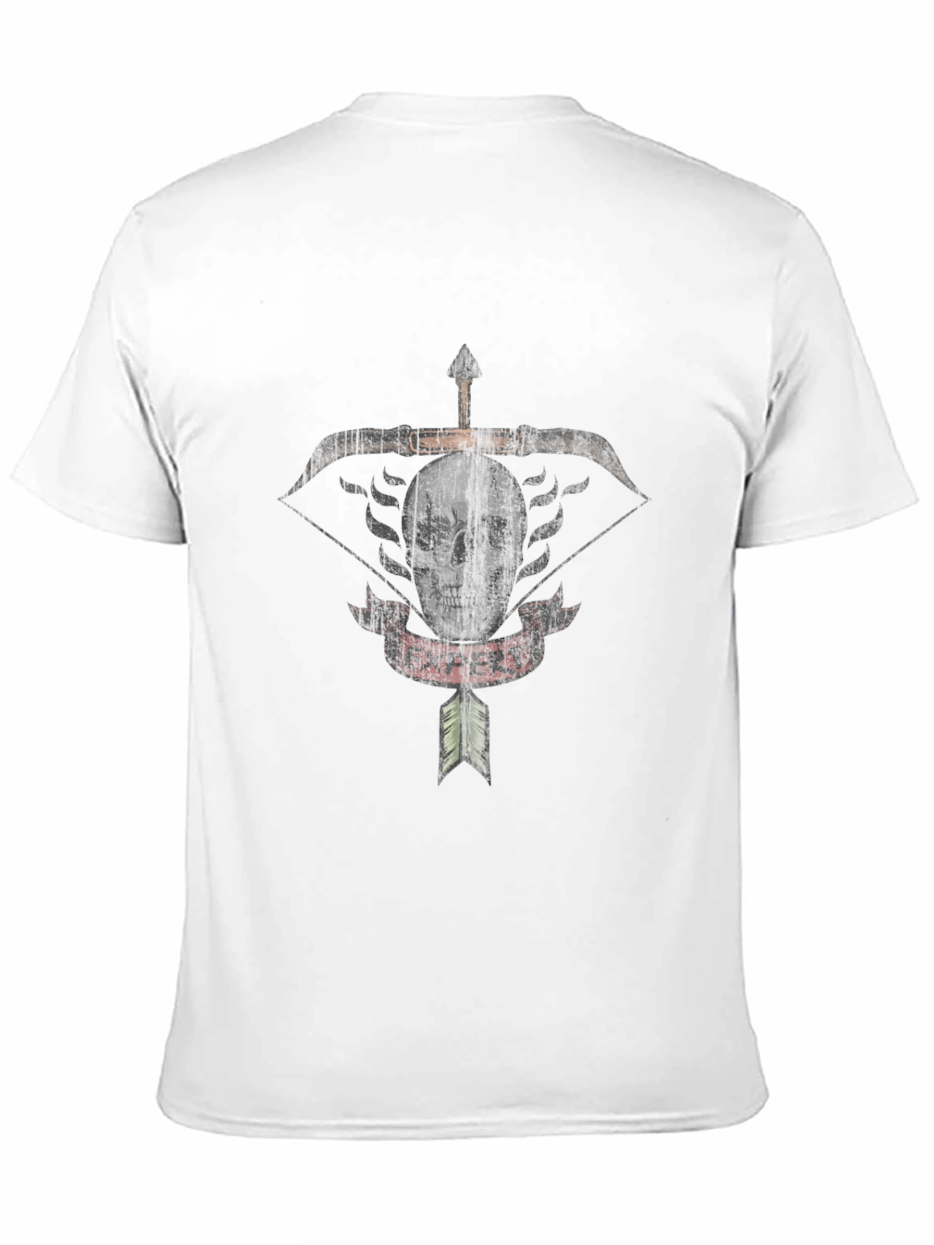 Expert Archer Skull Graphic T-Shirt - Black Cotton Tee