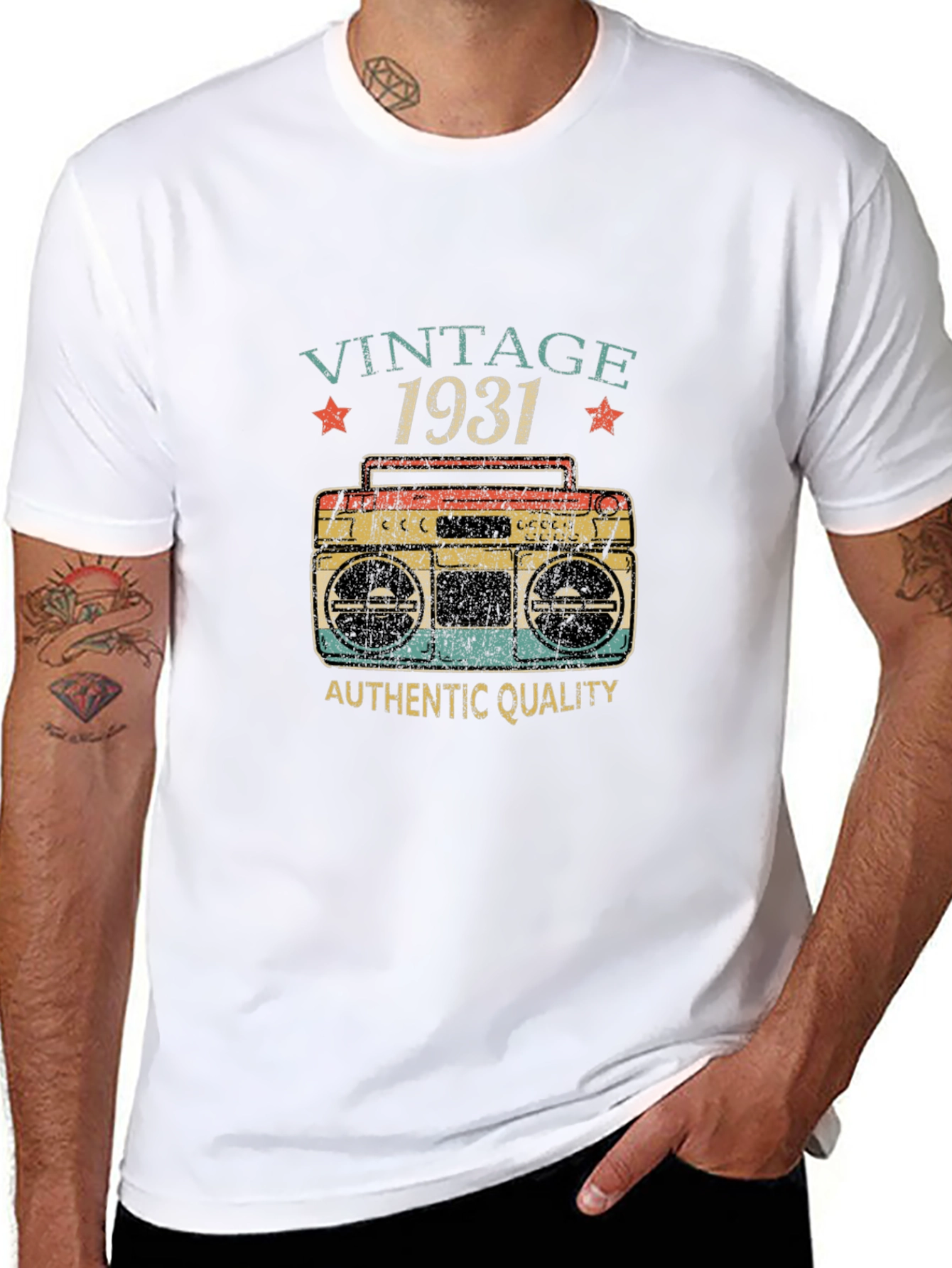 Vintage 1931 Boombox Graphic T-Shirt