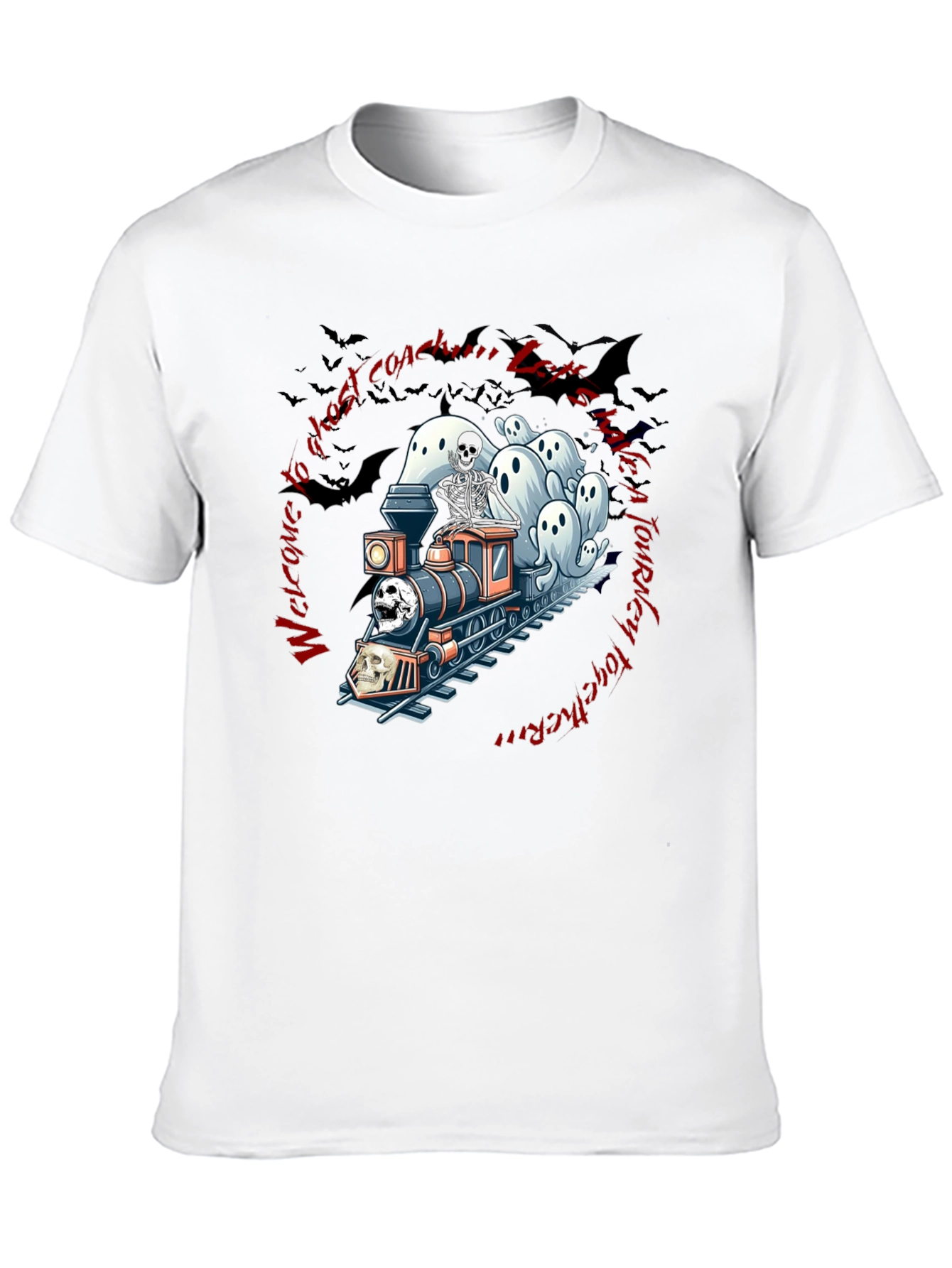 Ghost Train Halloween T-Shirt