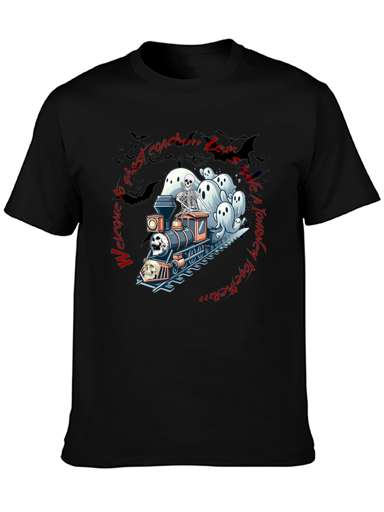 Ghost Train Halloween T-Shirt