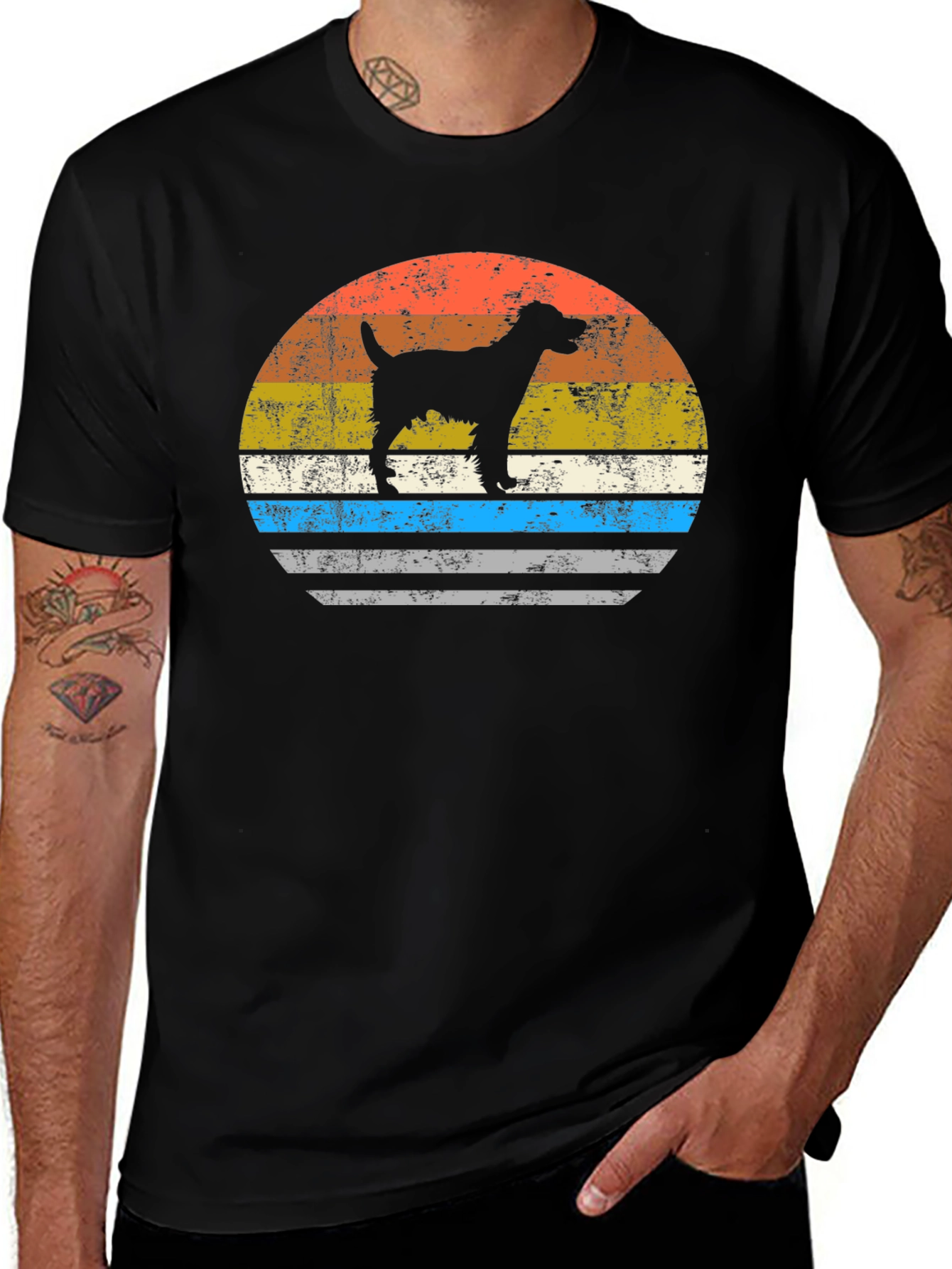 Retro Dog Silhouette Tee