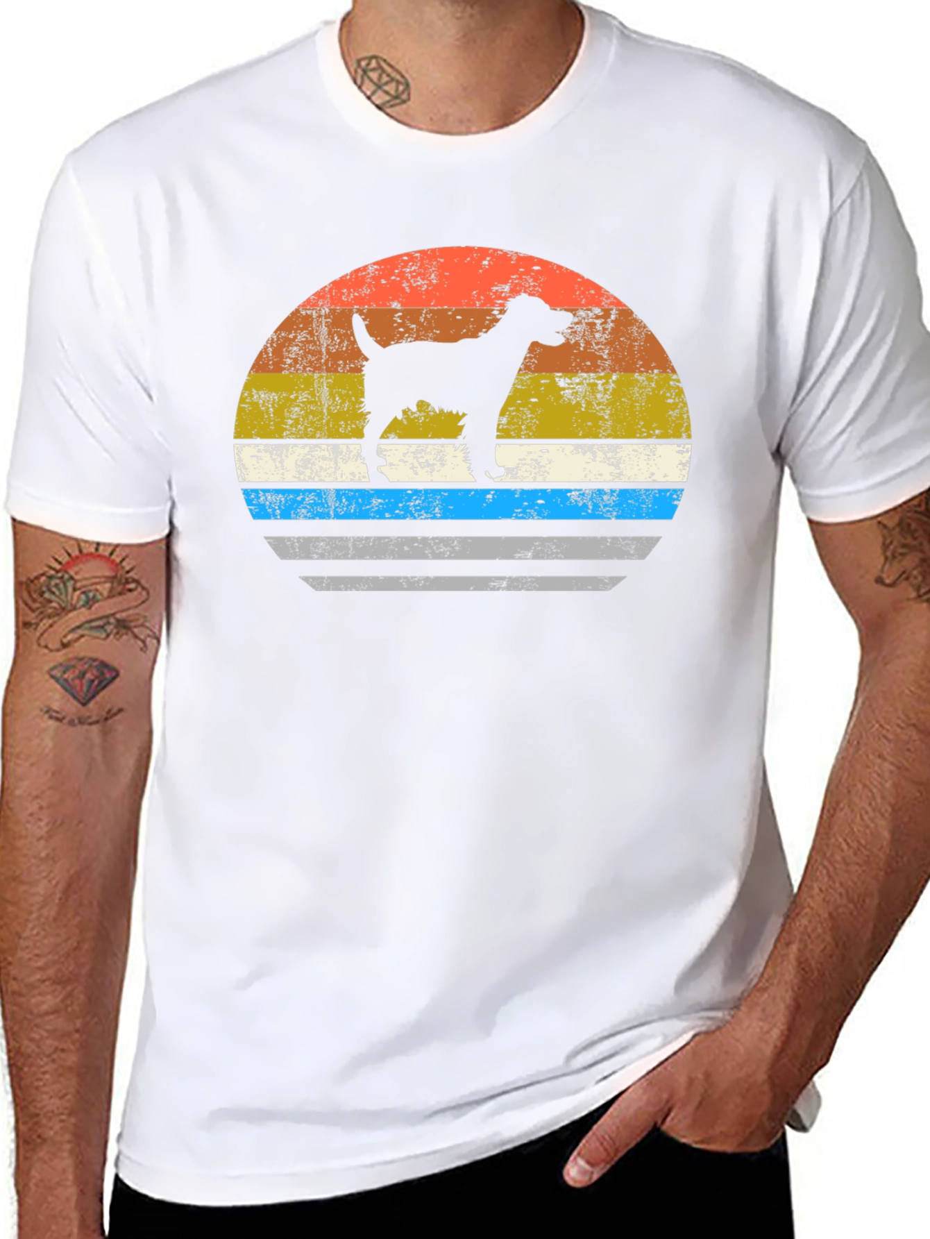 Retro Dog Silhouette Tee