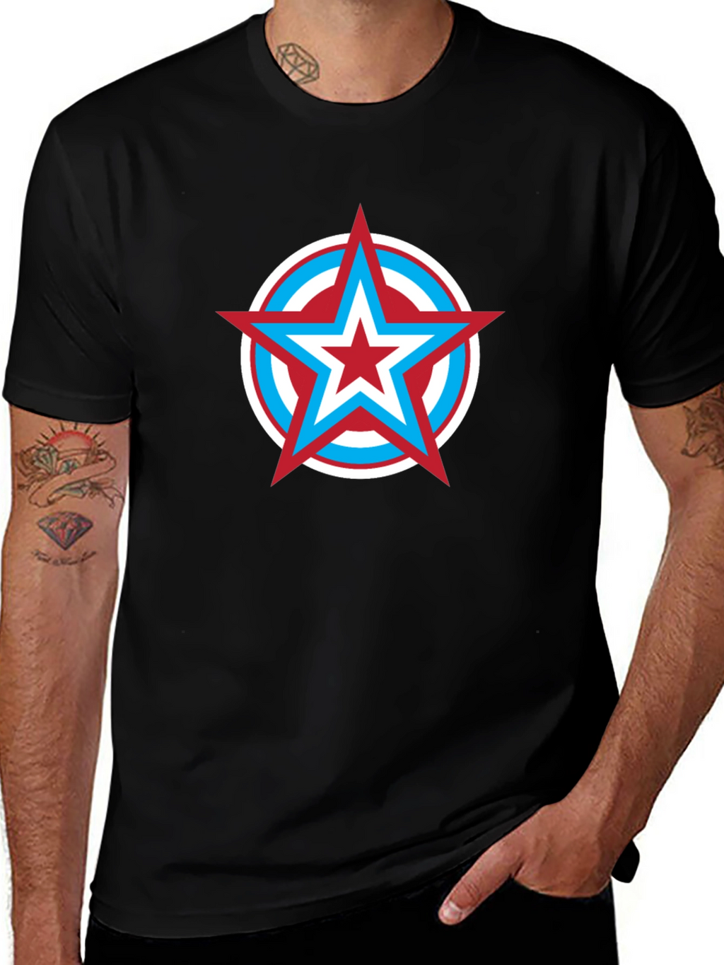 Star Logo Black T-Shirt