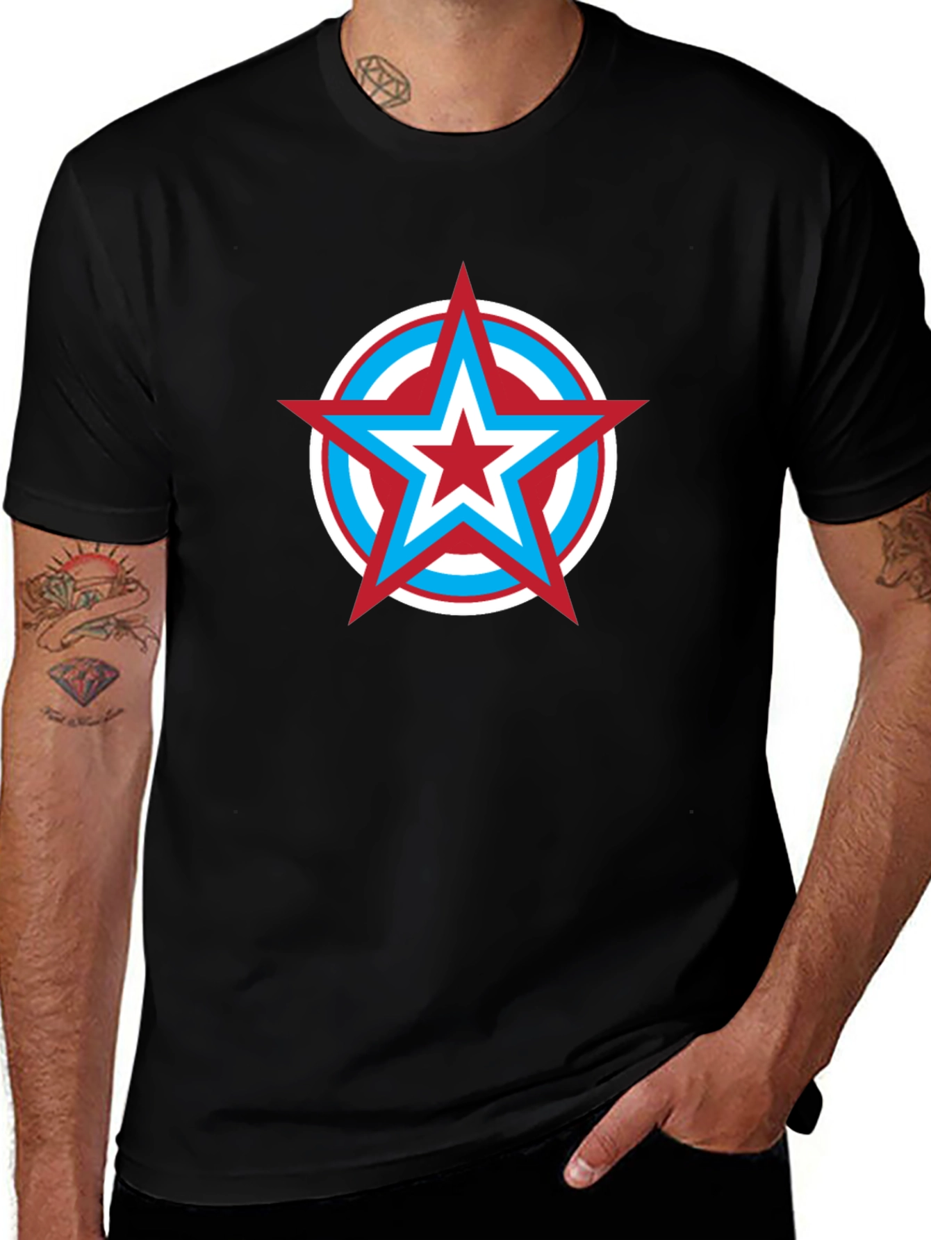 Star Logo Black T-Shirt
