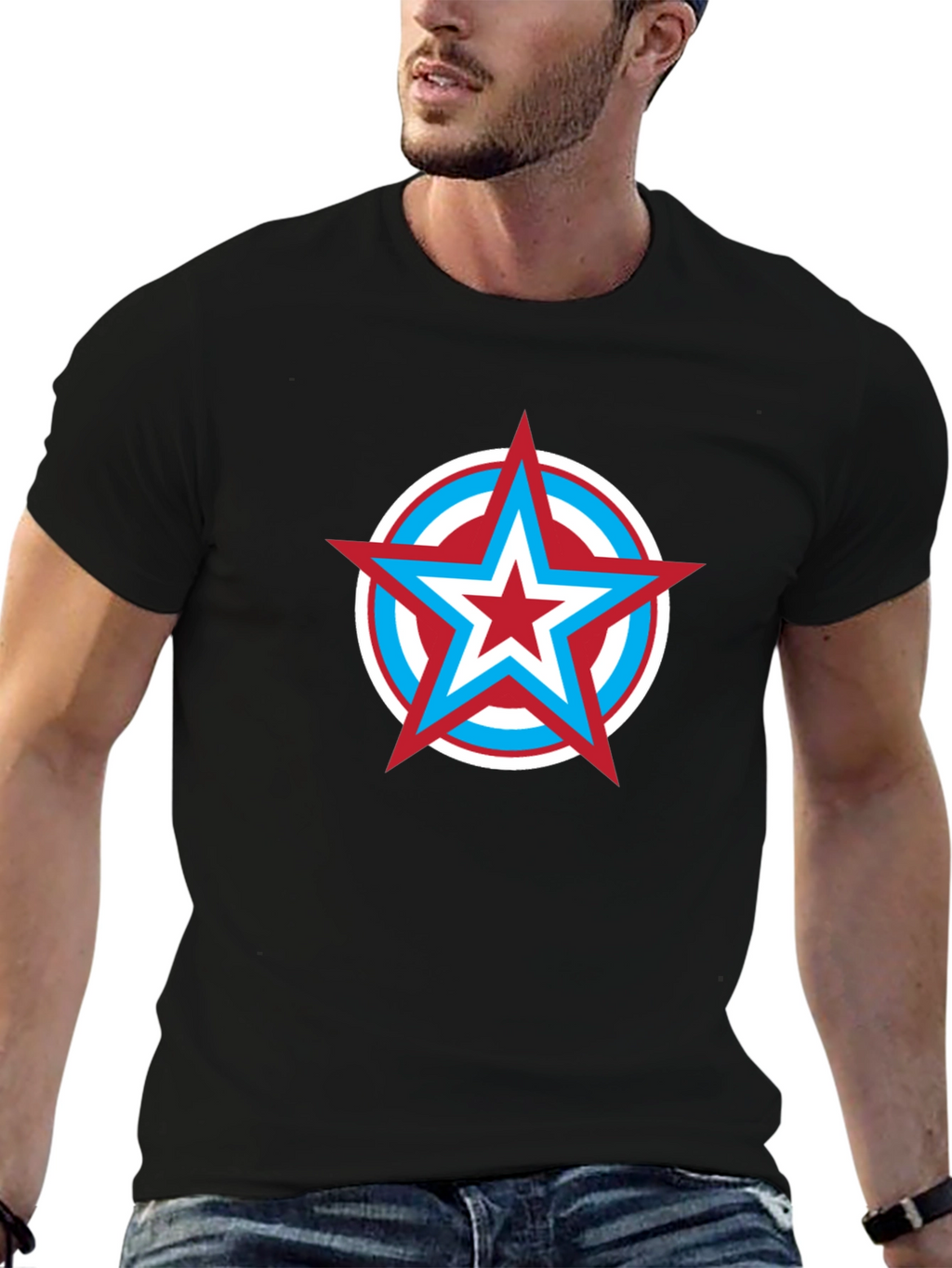 Star Logo Black T-Shirt