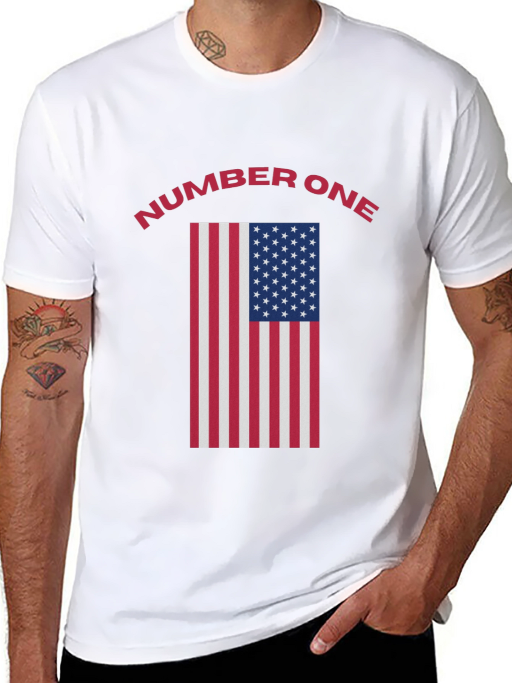 Number One American Flag T-Shirt