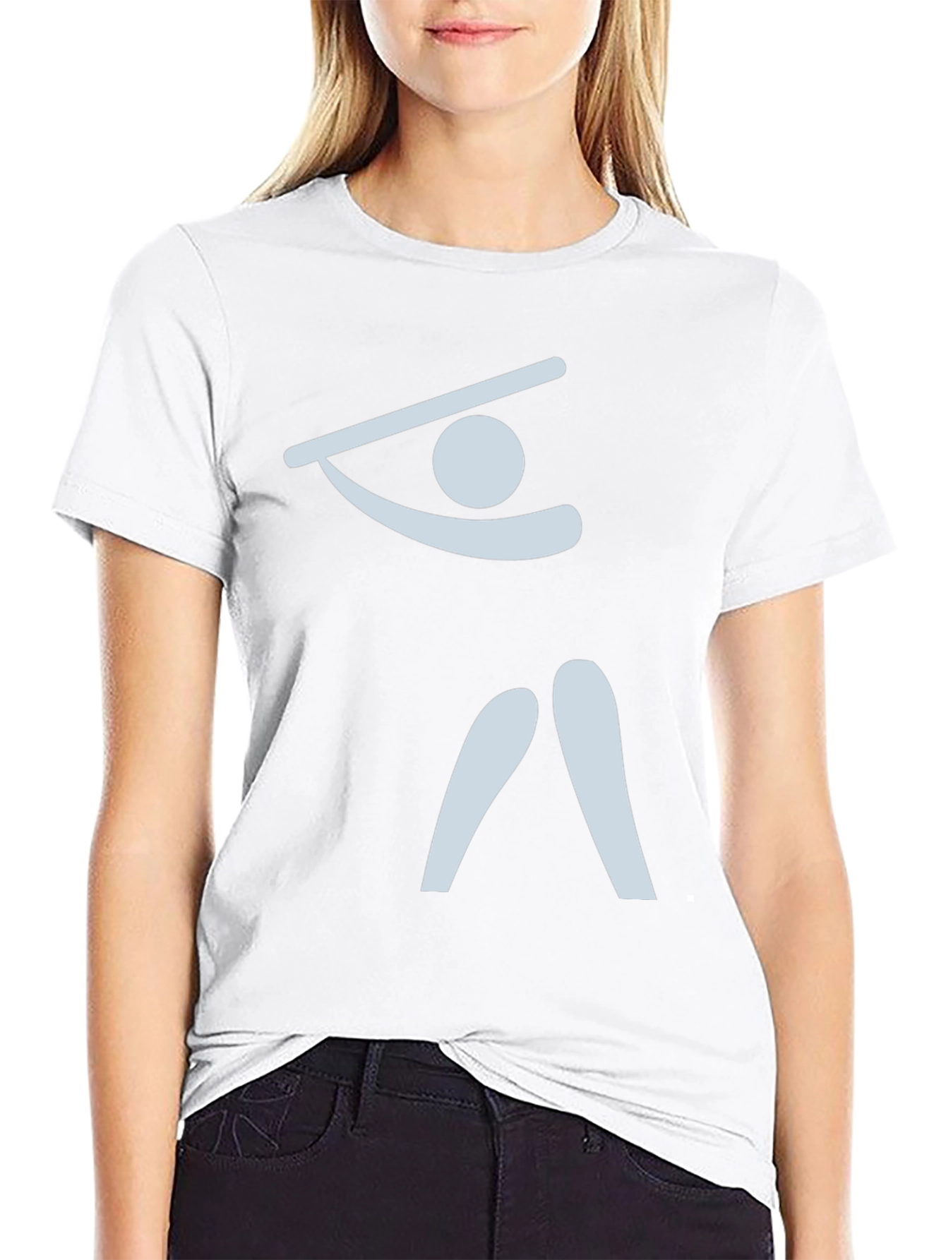 Abstract Gymnast T-Shirt - Black