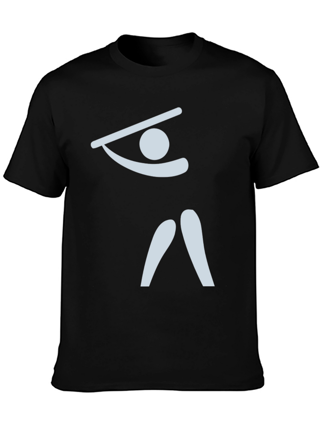 Abstract Gymnast T-Shirt - Black