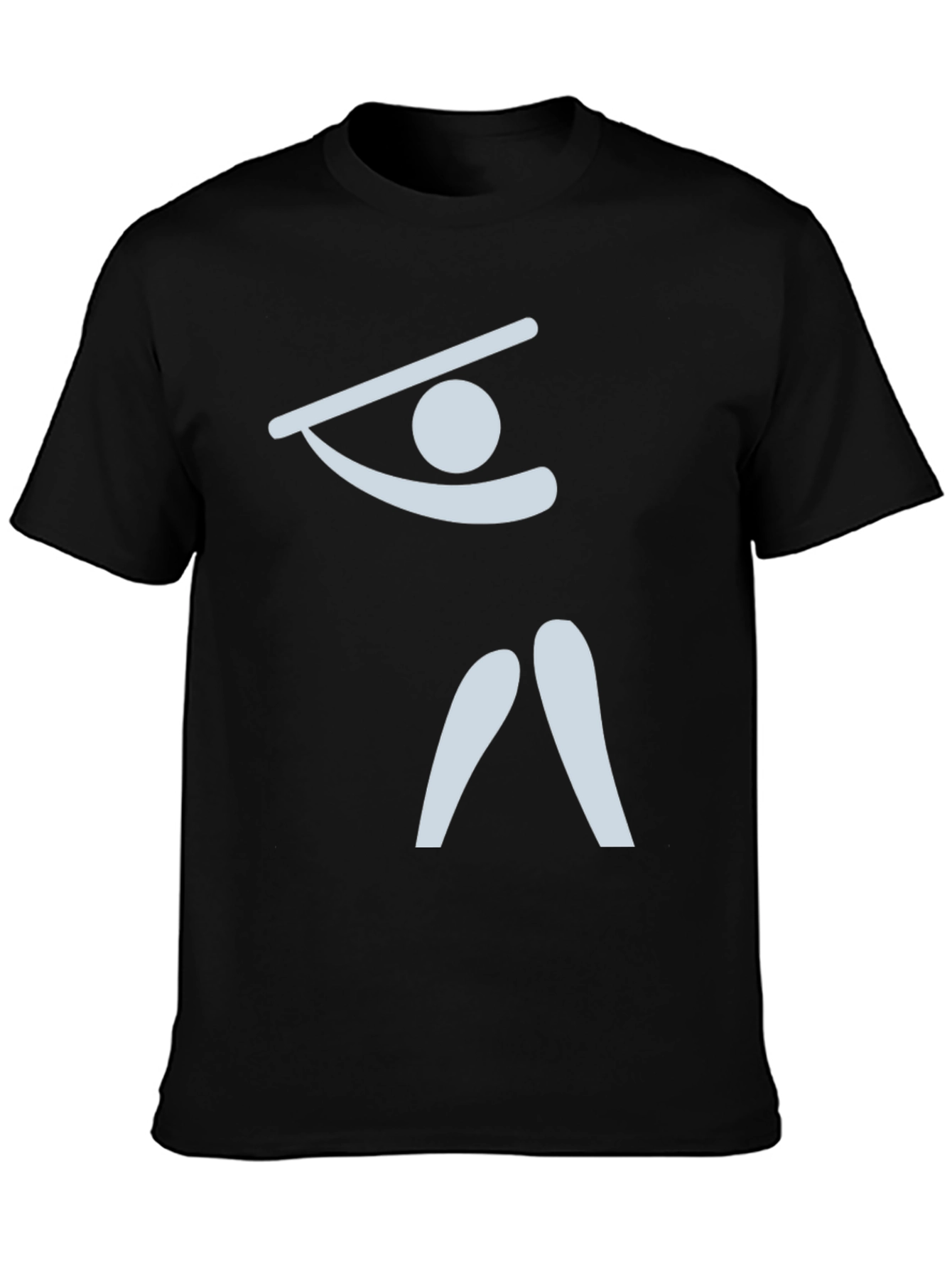 Abstract Gymnast T-Shirt - Black