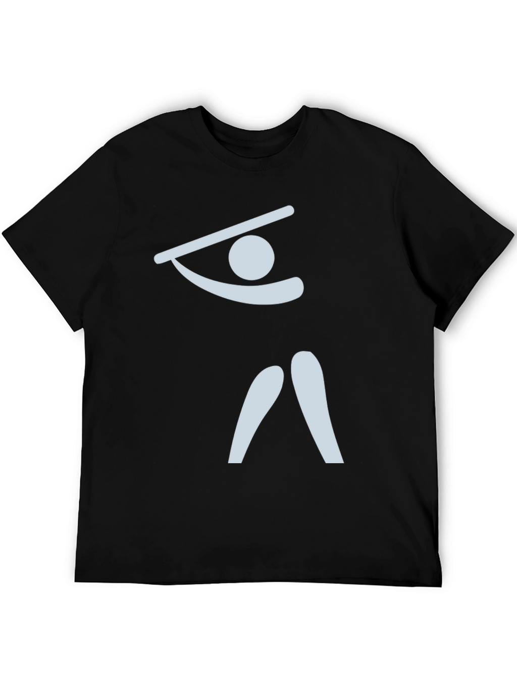 Abstract Gymnast T-Shirt - Black