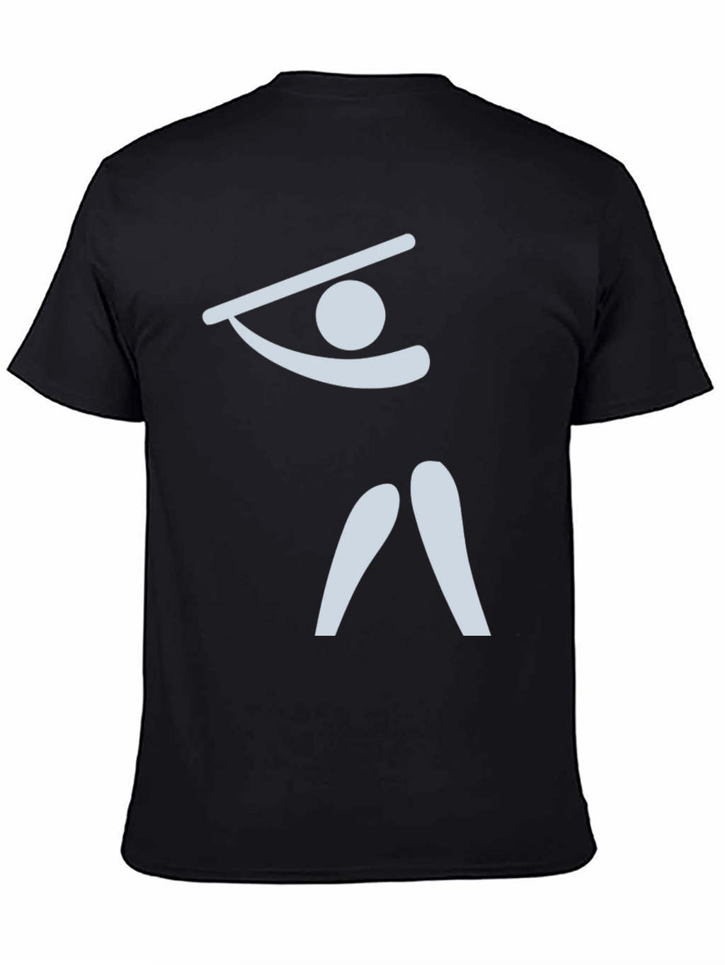 Abstract Gymnast T-Shirt - Black