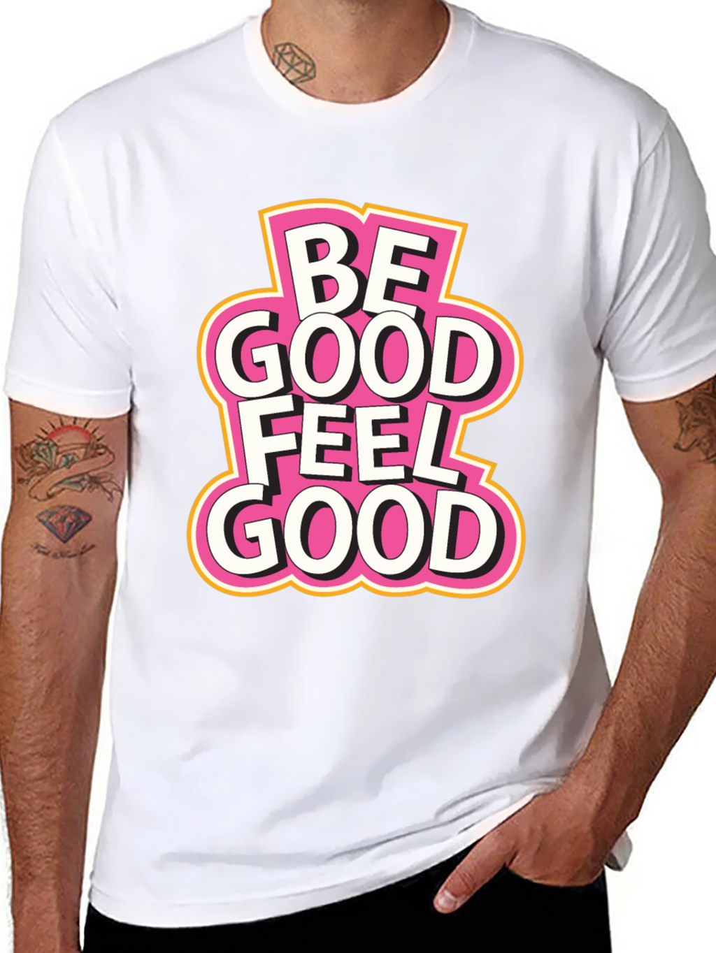 Be Good Feel Good Black T-Shirt