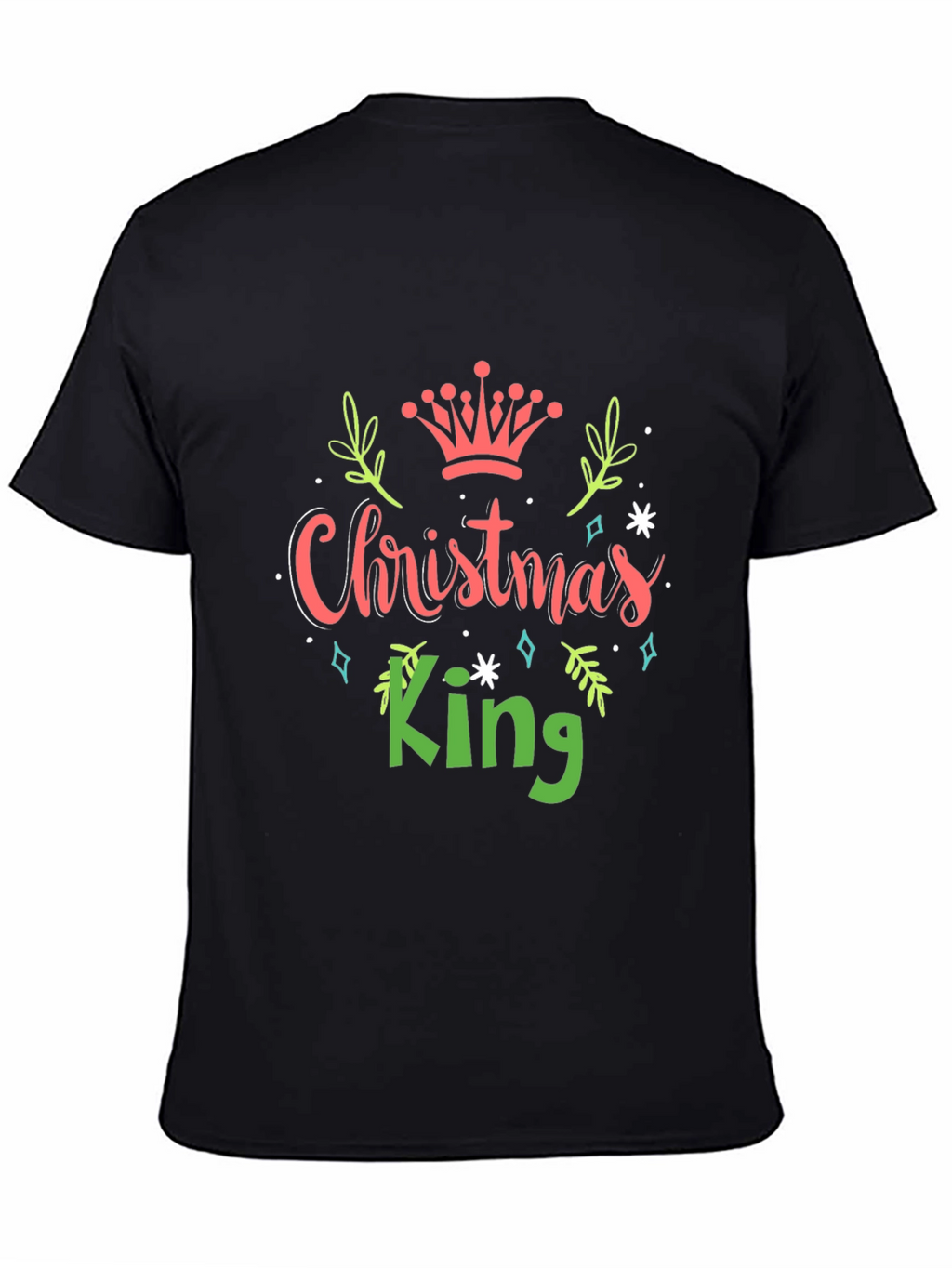 Christmas King Graphic Tee - Holiday Apparel