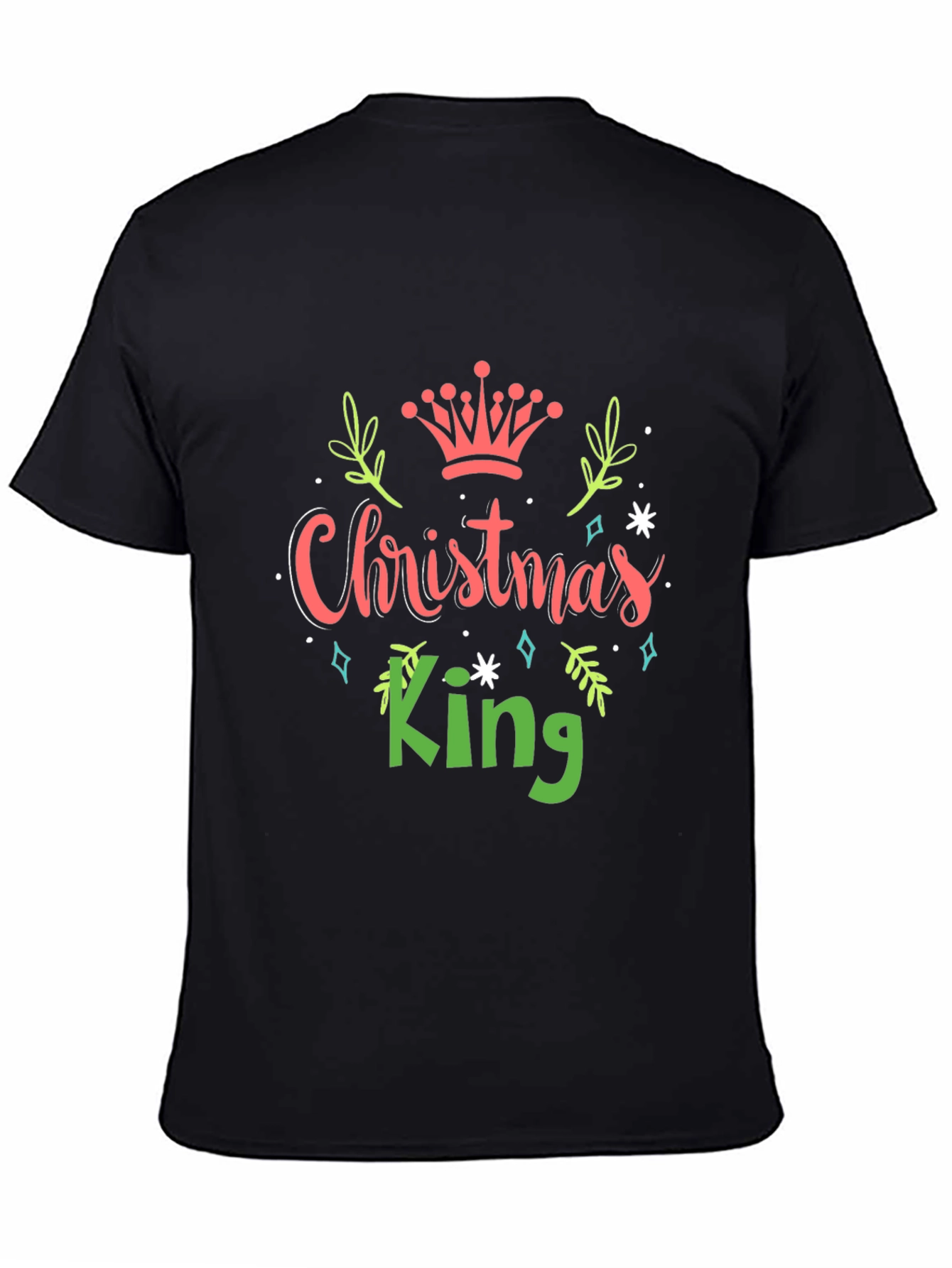 Christmas King Graphic Tee - Holiday Apparel