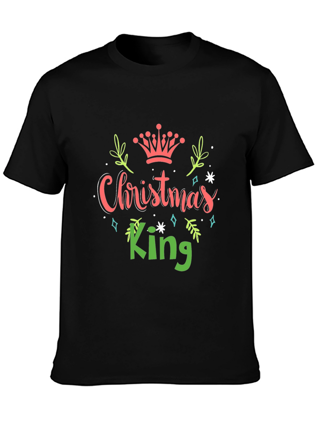 Christmas King Graphic Tee - Holiday Apparel