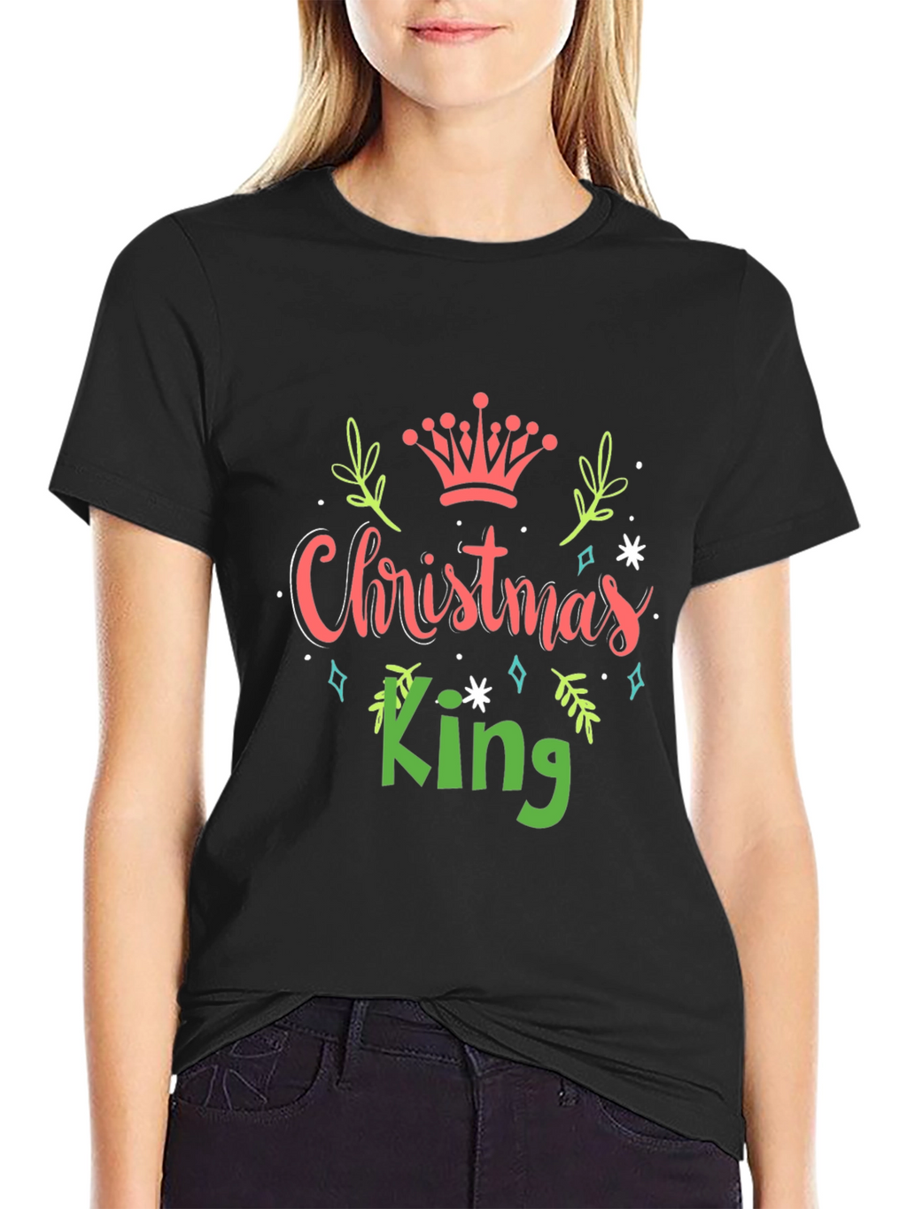 Christmas King Graphic Tee - Holiday Apparel