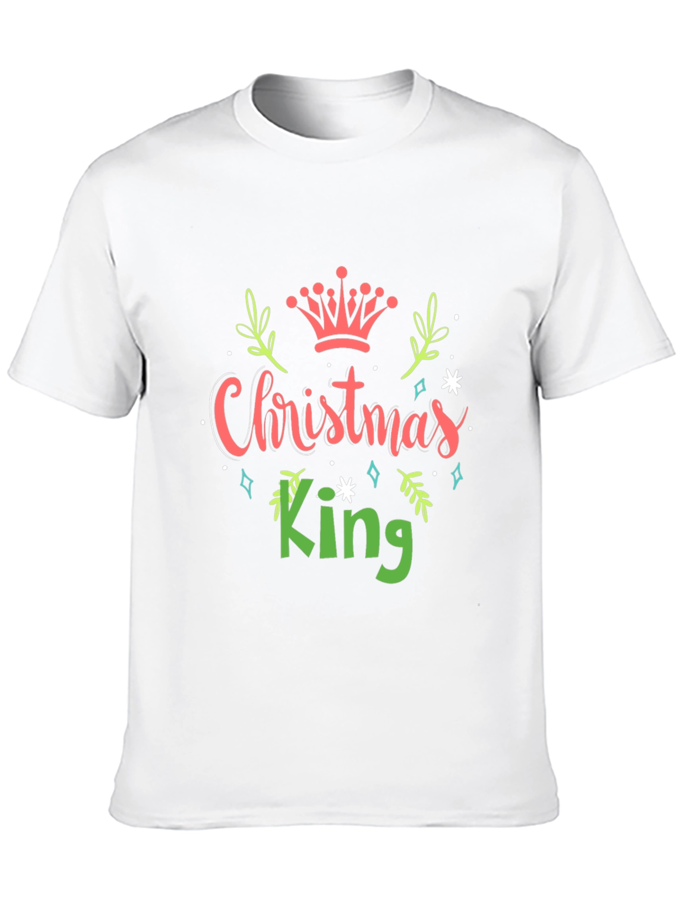 Christmas King Graphic Tee - Holiday Apparel
