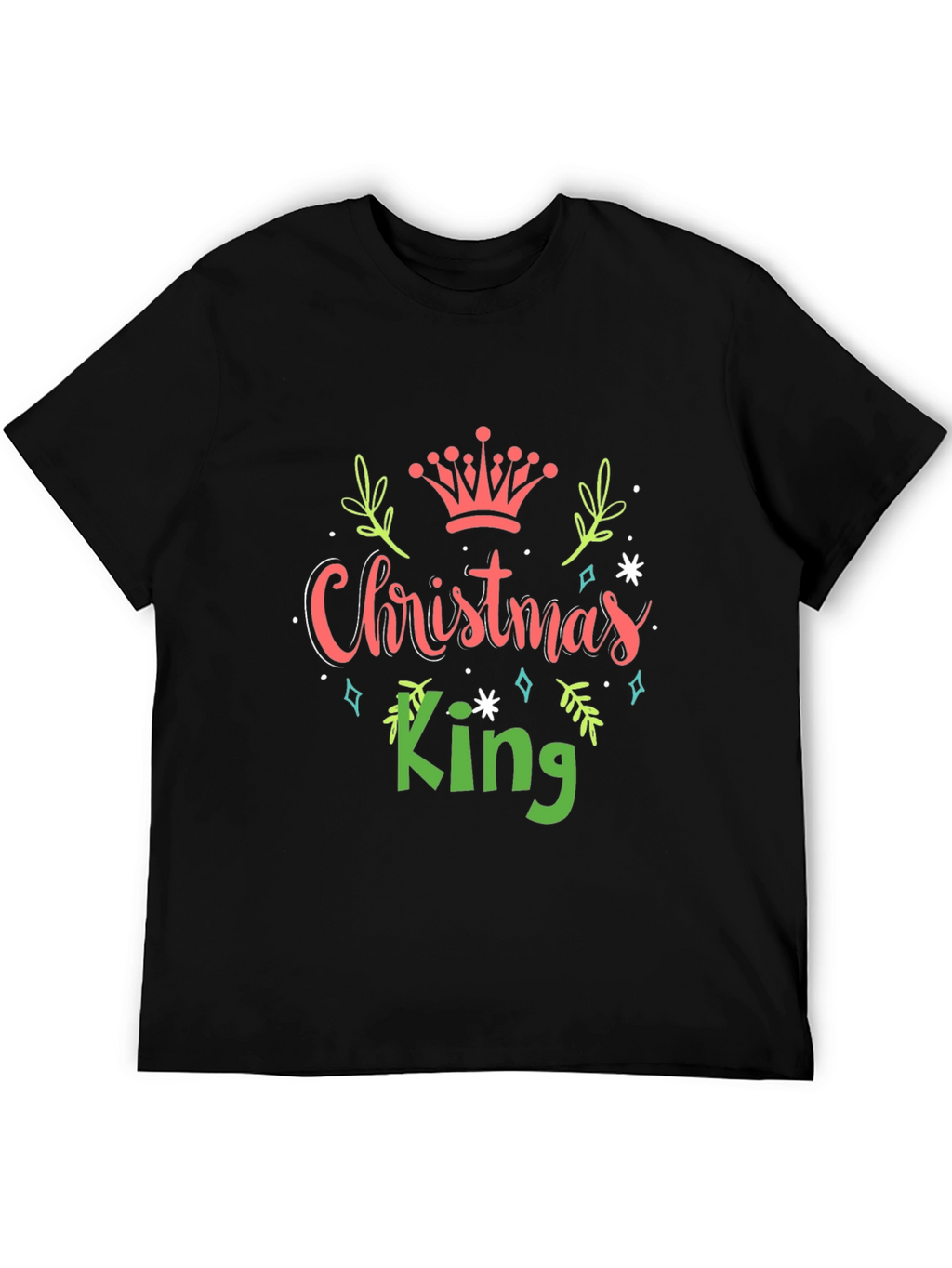 Christmas King Graphic Tee - Holiday Apparel
