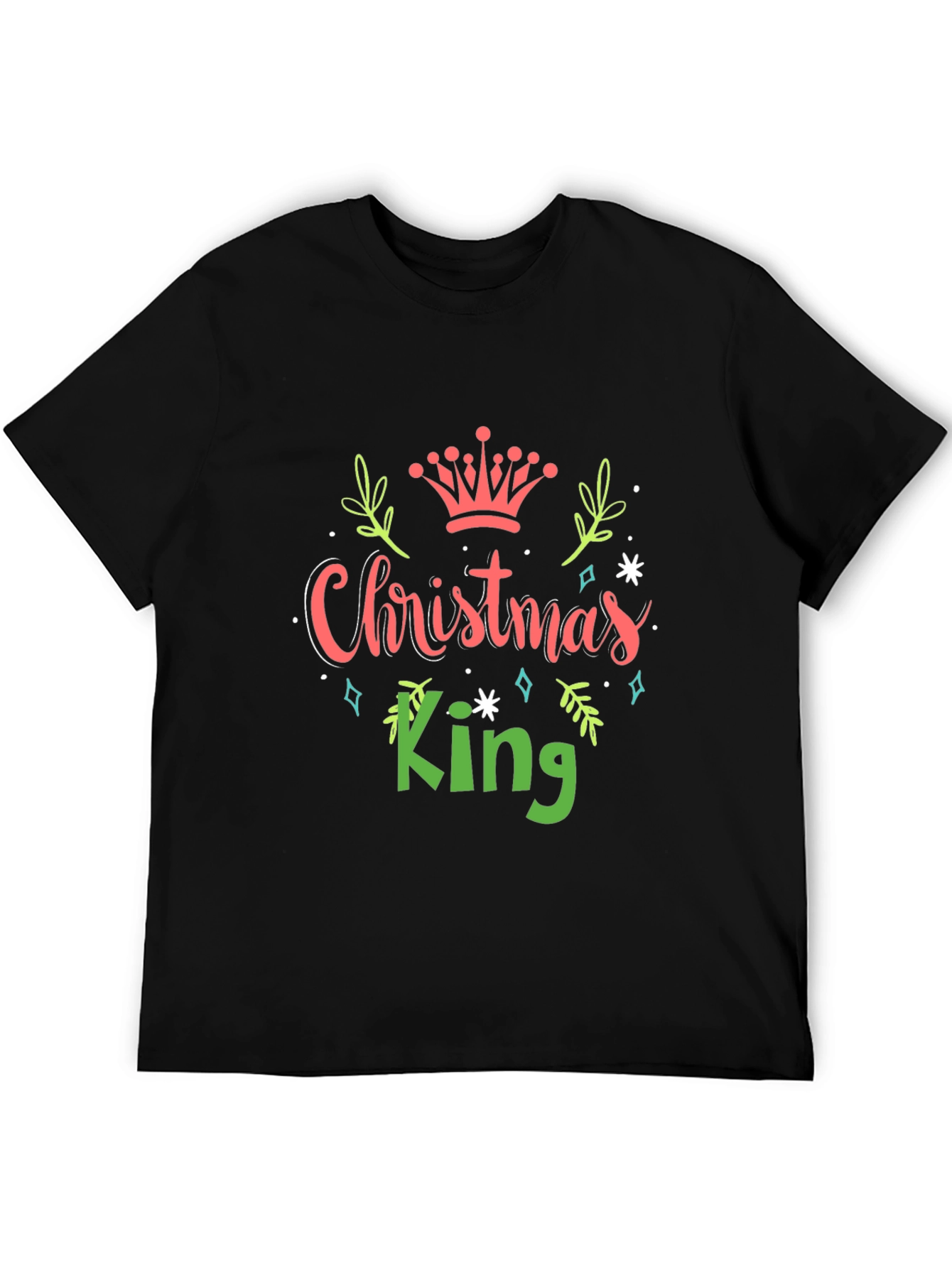 Christmas King Graphic Tee - Holiday Apparel