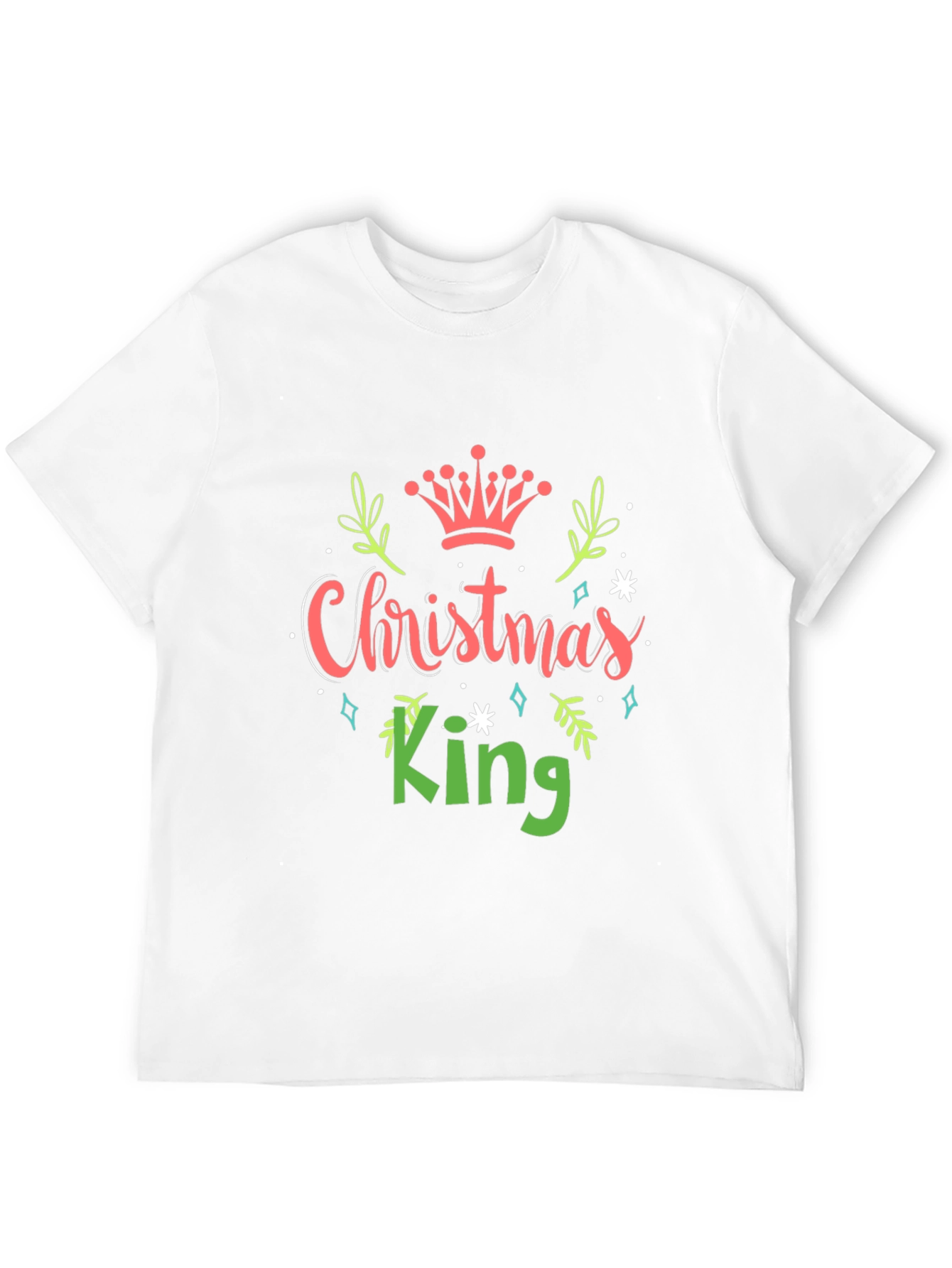 Christmas King Graphic Tee - Holiday Apparel