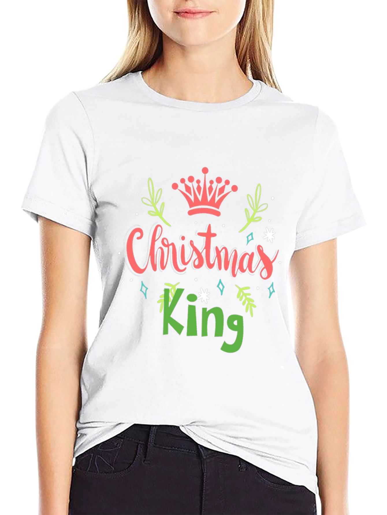 Christmas King Graphic Tee - Holiday Apparel
