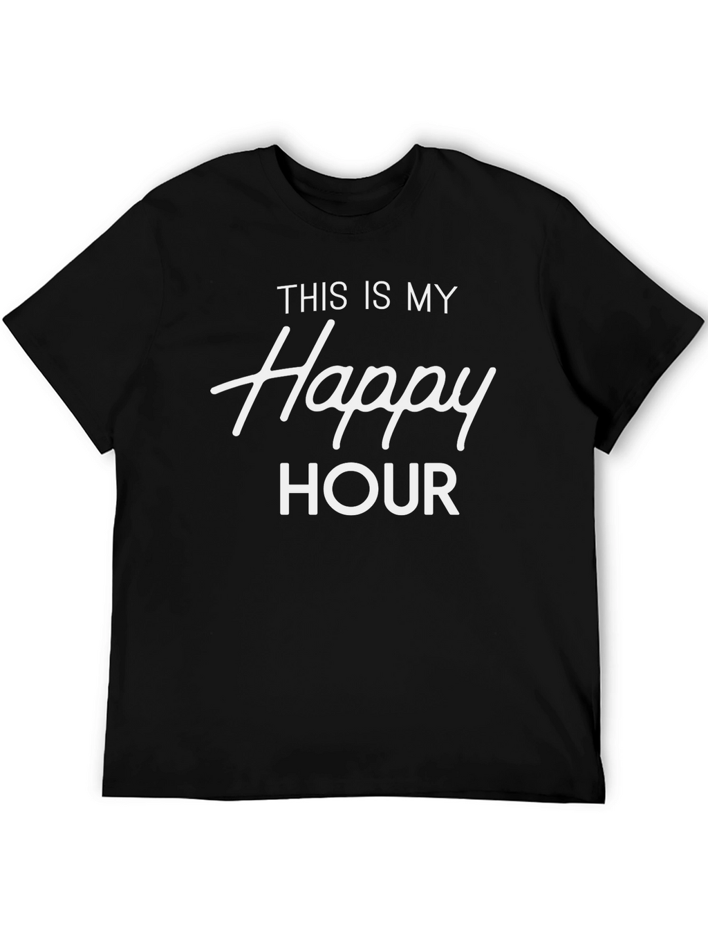 Happy Hour Graphic Tee - Black