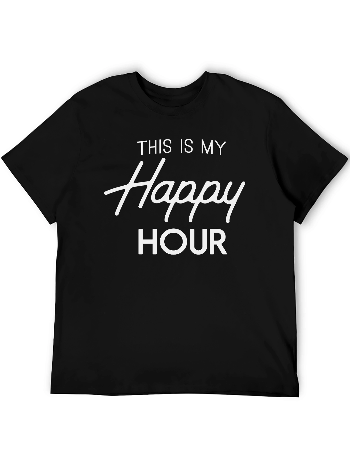 Happy Hour Graphic Tee - Black